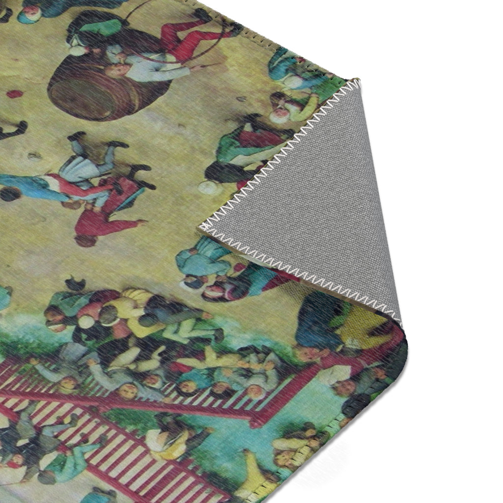 -2022-02-07 Children's Games, Pieter Bruegel the Elder, West Street, Cromer, Norfolk | Area Rug