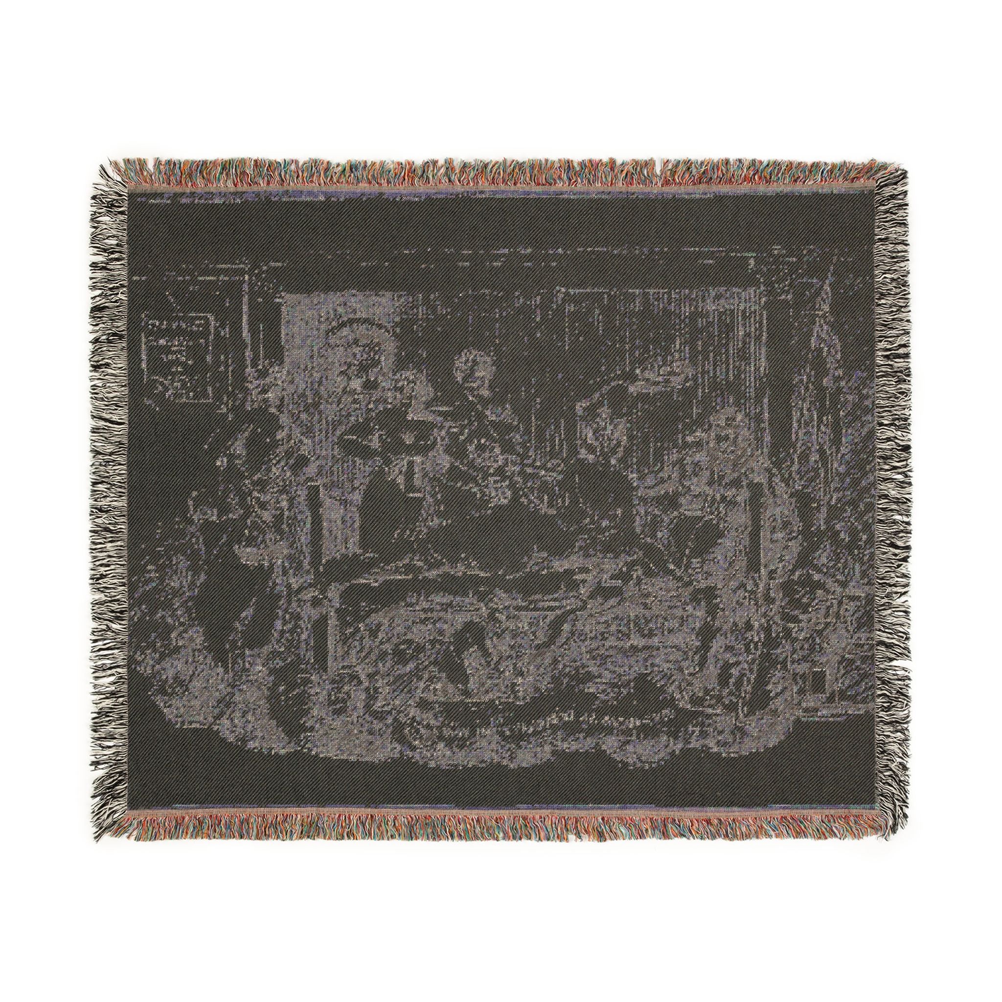 Jacques Louis David - Loveless Disarming Himself | Woven Tapestry Blanket