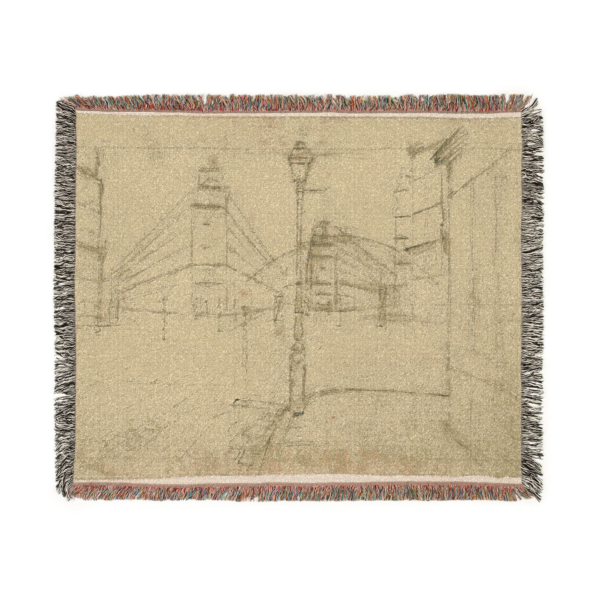 Gustave Caillebotte - Study for Paris Street; Rainy Day | Woven Tapestry Blanket