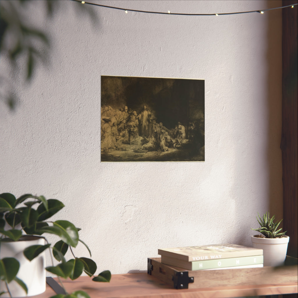 Rembrandt van Rijn - The Hundred Guilder Print | Fine Art Poster
