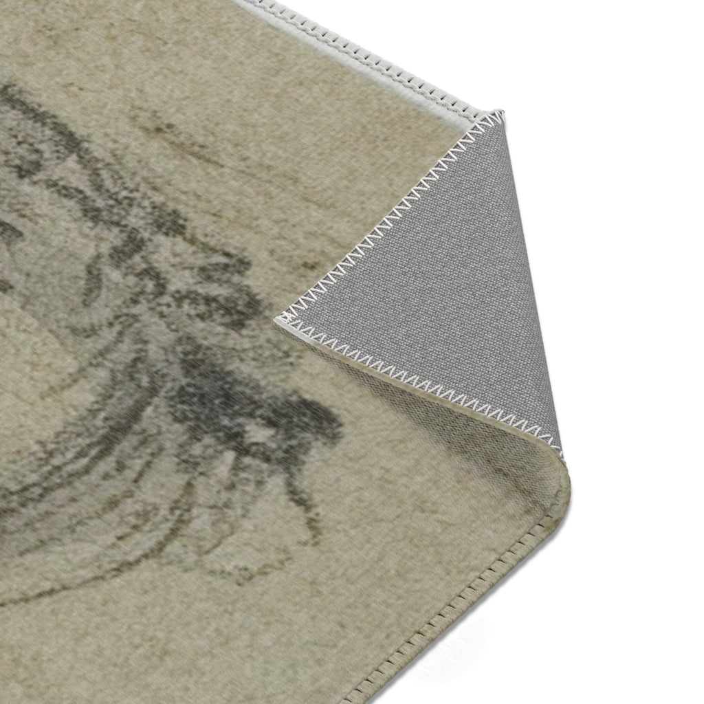 Aelbert Cuyp - Three Sketches of Cows | Area Rug