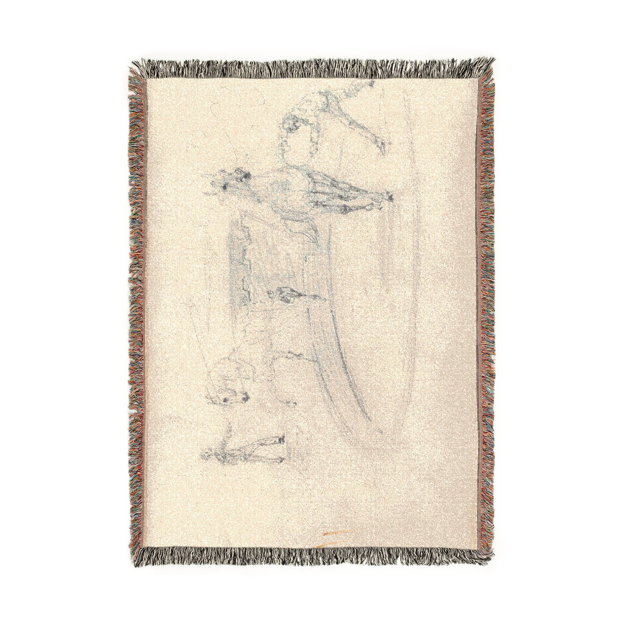Henri de Toulouse-Lautrec - Sketchbook, 1880 | Woven Tapestry Blanket