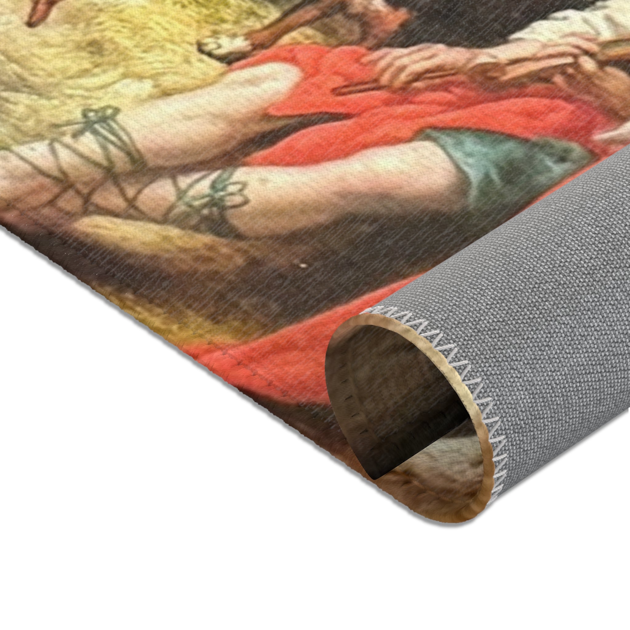 Dessau, Anhaltische Gemäldegalerie, Aelbert Jacobsz. Cuyp, Orpheus und die Tiere | Area Rug