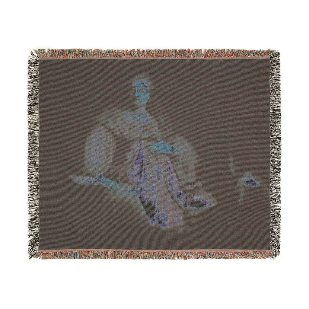 Judith at the Banquet of Holofernes (previously known as Artemisia), by Rembrandt, from Prado in Google Earth | Woven Tapestry Blanket