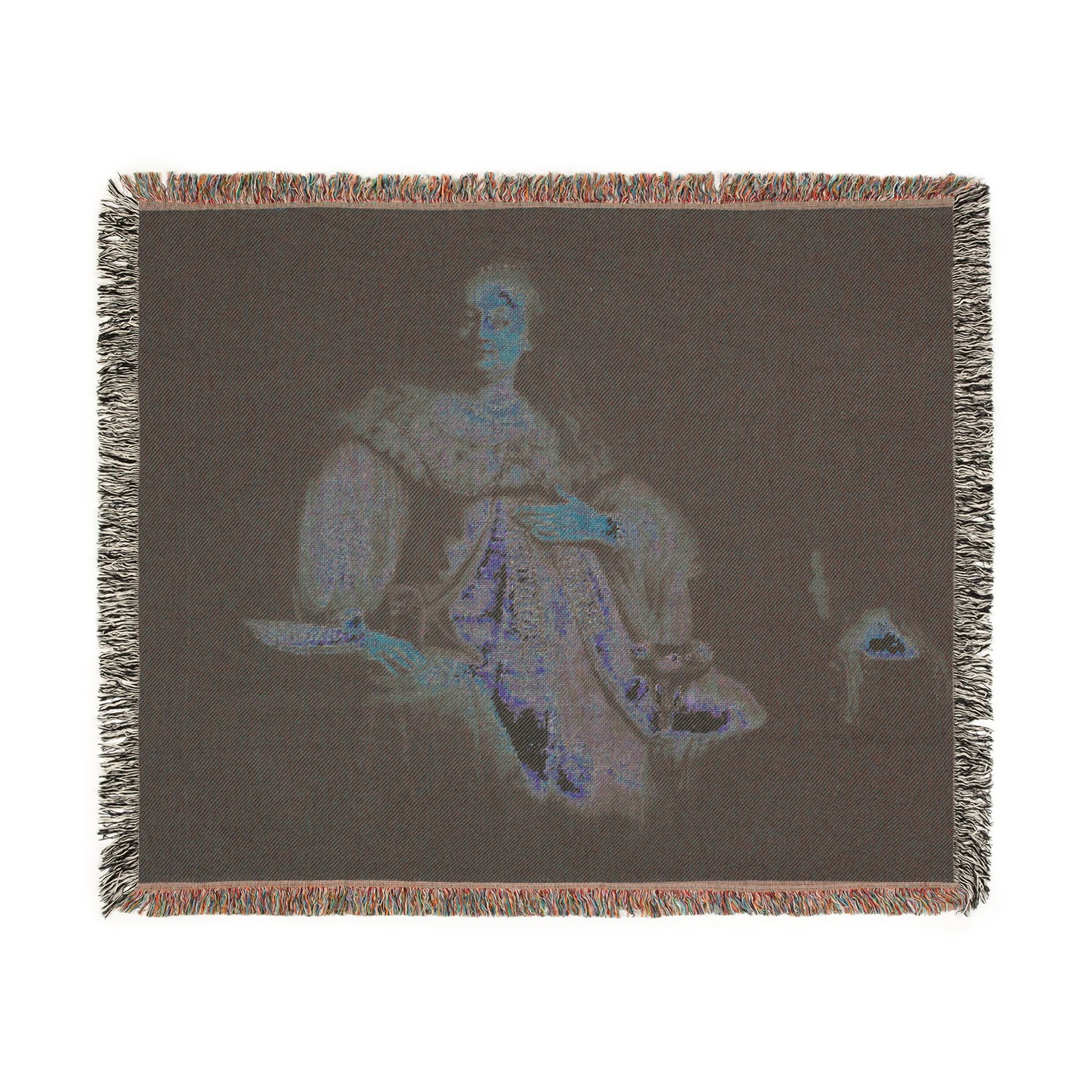 Judith at the Banquet of Holofernes (previously known as Artemisia), by Rembrandt, from Prado in Google Earth | Woven Tapestry Blanket