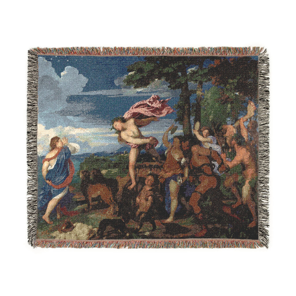 Titian Bacchus and Ariadne | Woven Tapestry Blanket