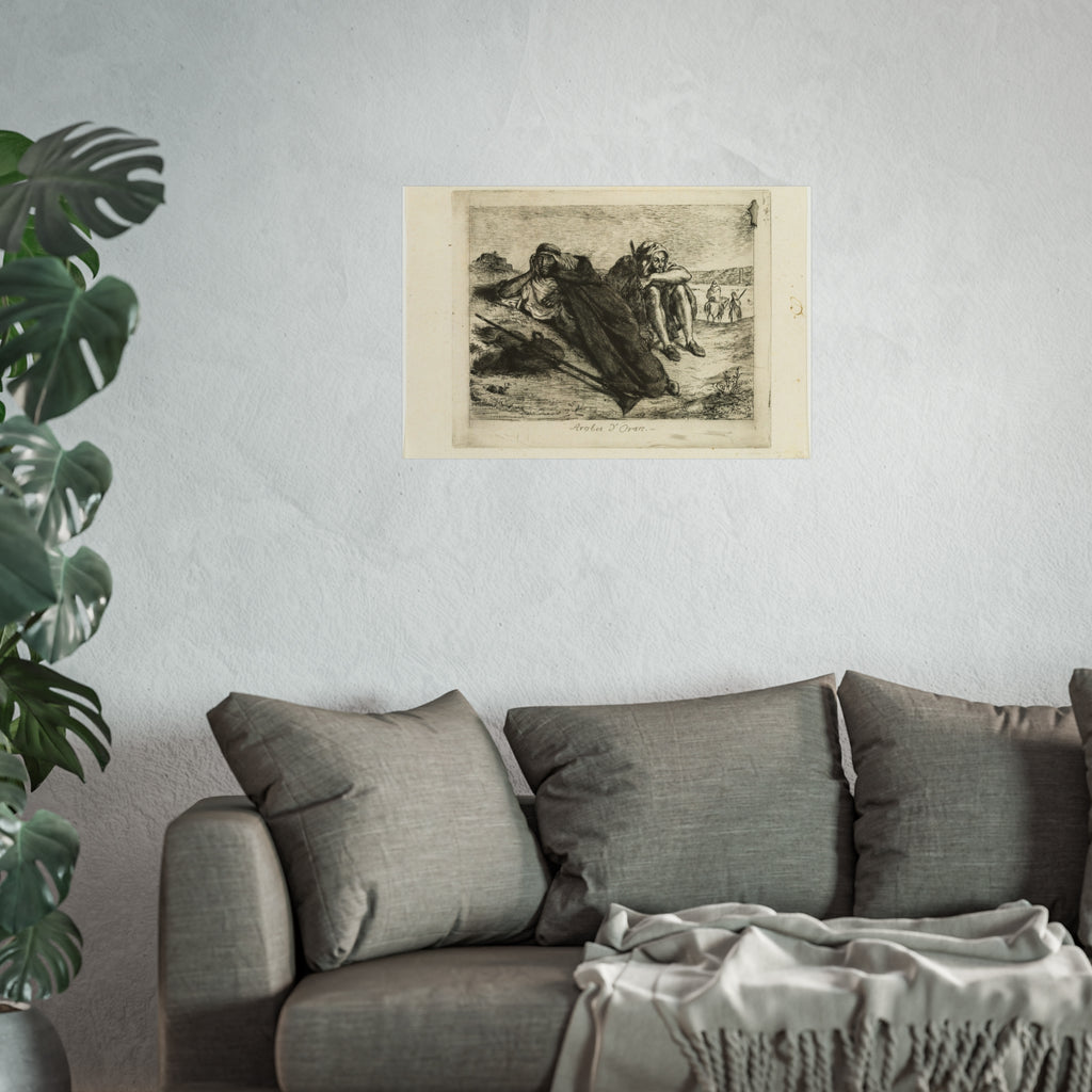 Eugène Delacroix - Arabs of Oran | Fine Art Poster
