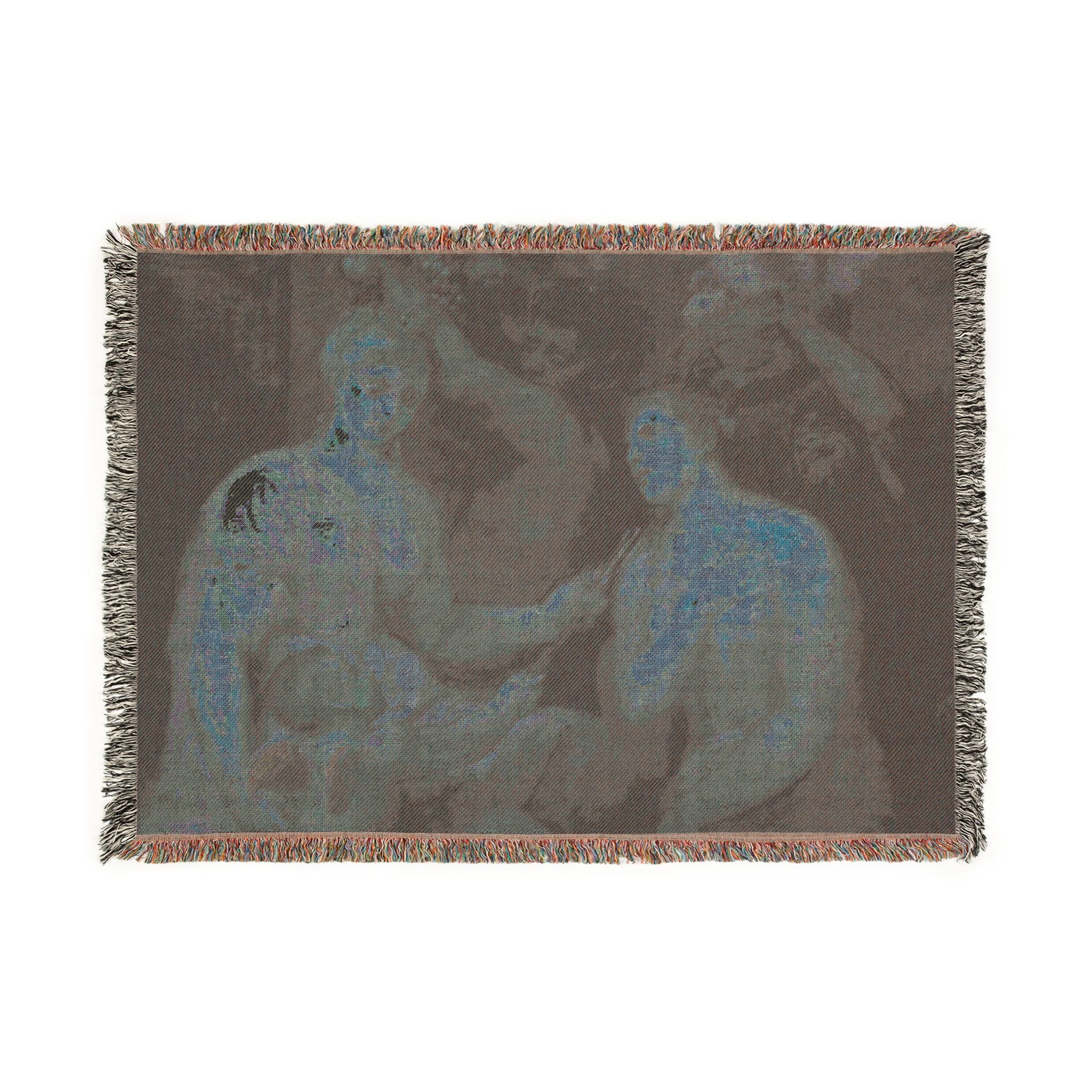 Imitator of Titian - Allegory of Venus and Cupid | Woven Tapestry Blanket