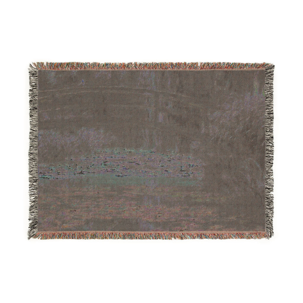 Claude Monet - Water Lily Pond | Woven Tapestry Blanket