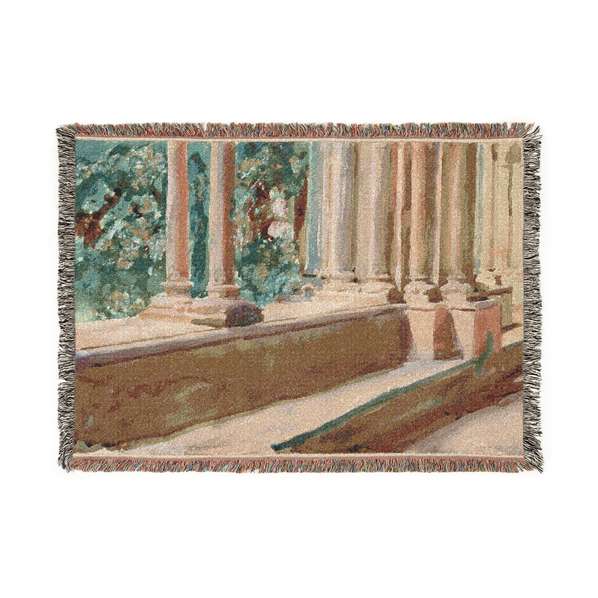 John Singer Sargent - Tarragona Terrace and Garden | Woven Tapestry Blanket