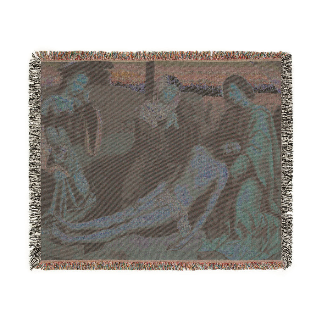 Gerard David - Lamentation over the Body of Christ | Woven Tapestry Blanket