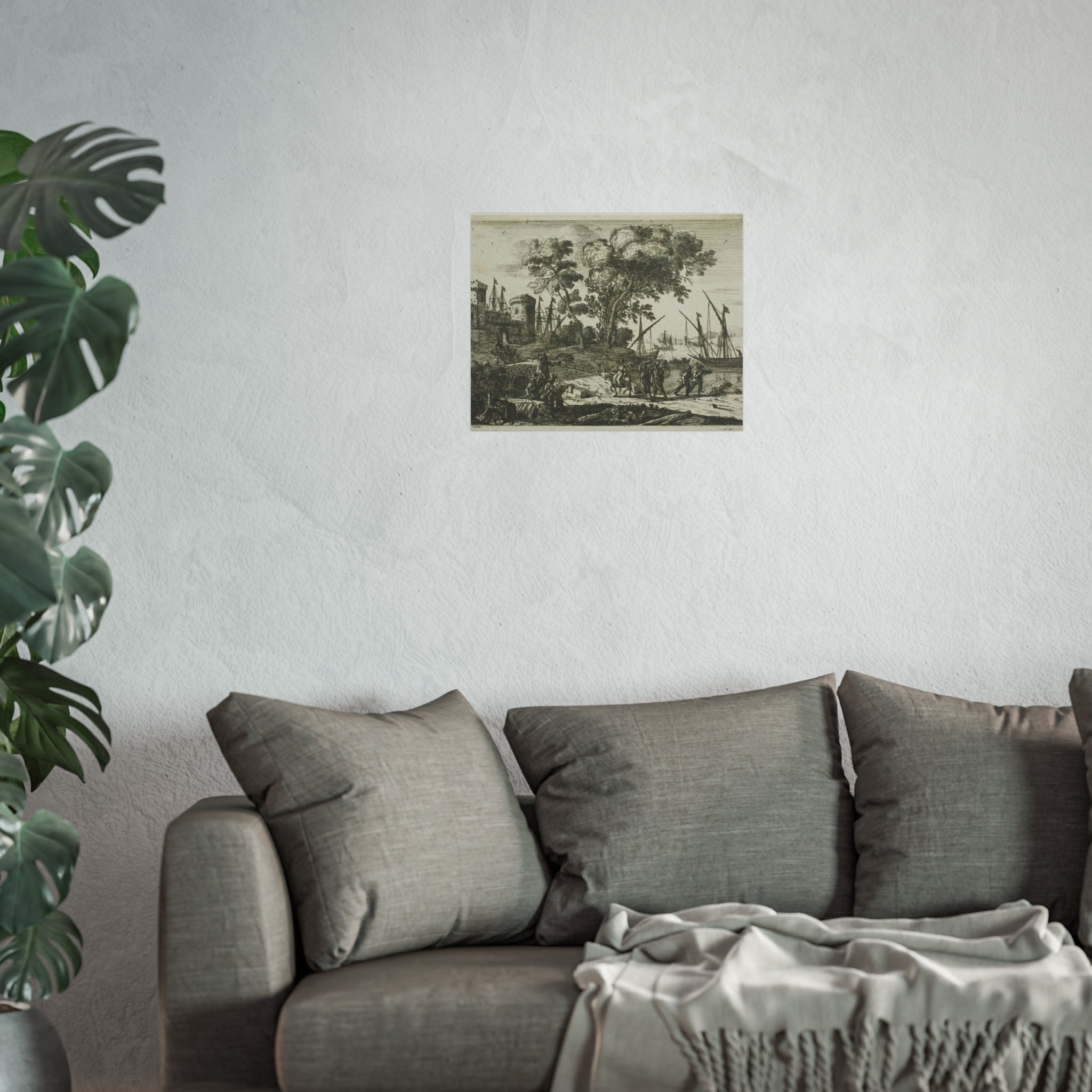 Claude Lorrain - Coast Scene with an Artist Drawing | Fine Art Poster