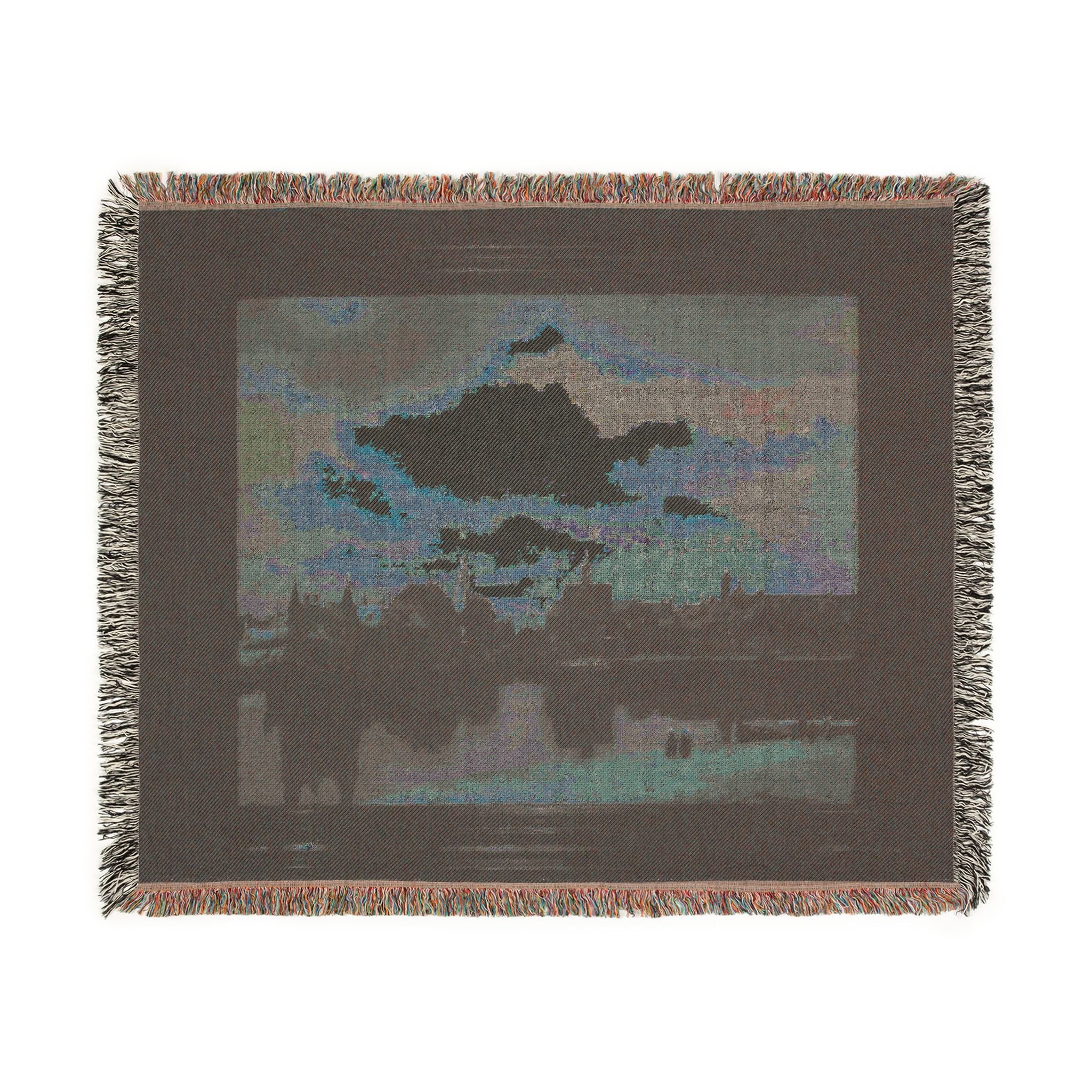 Johannes vermeer, veduta di delft, 1660-61 ca. 01 | Woven Tapestry Blanket
