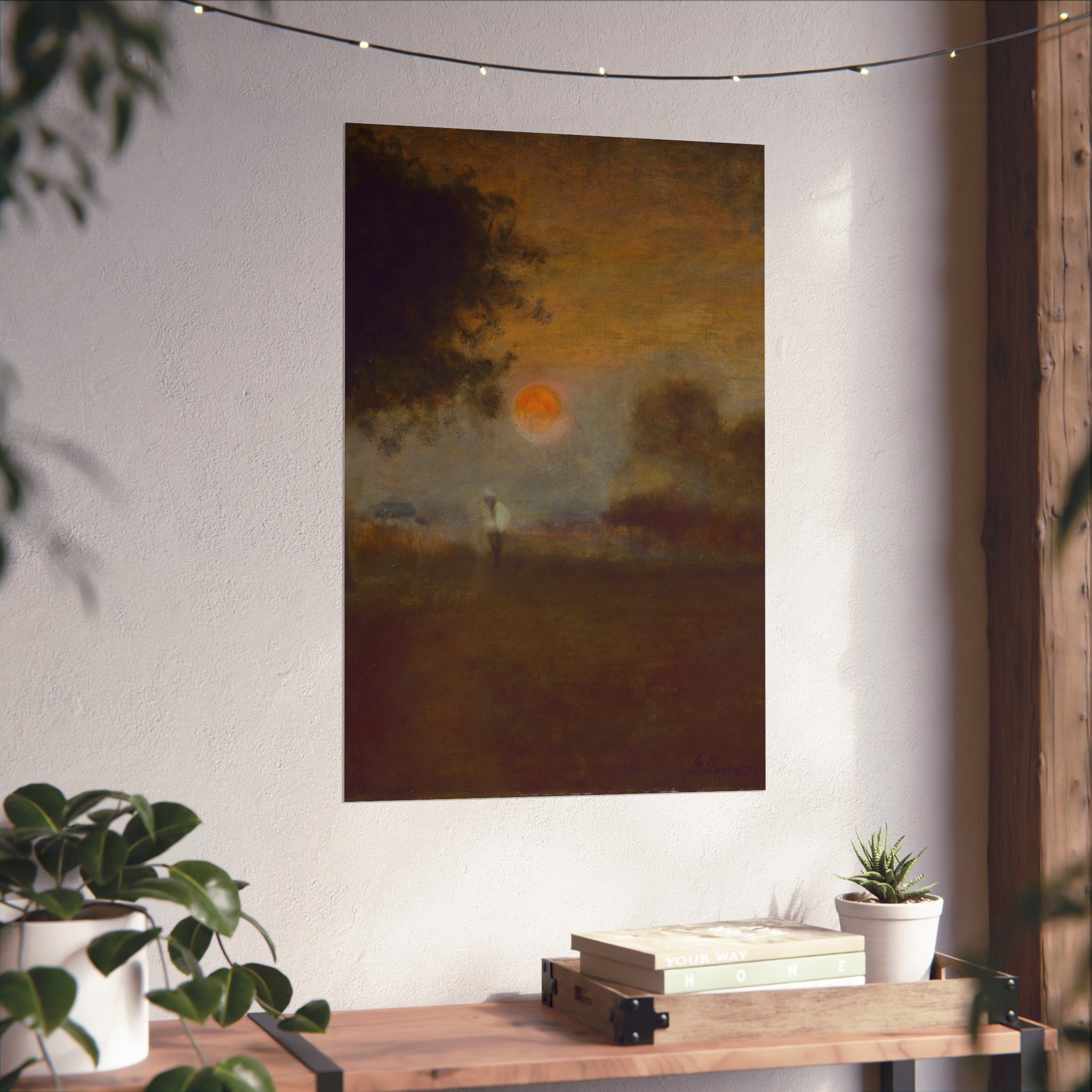 George Inness - Moonrise | Fine Art Poster