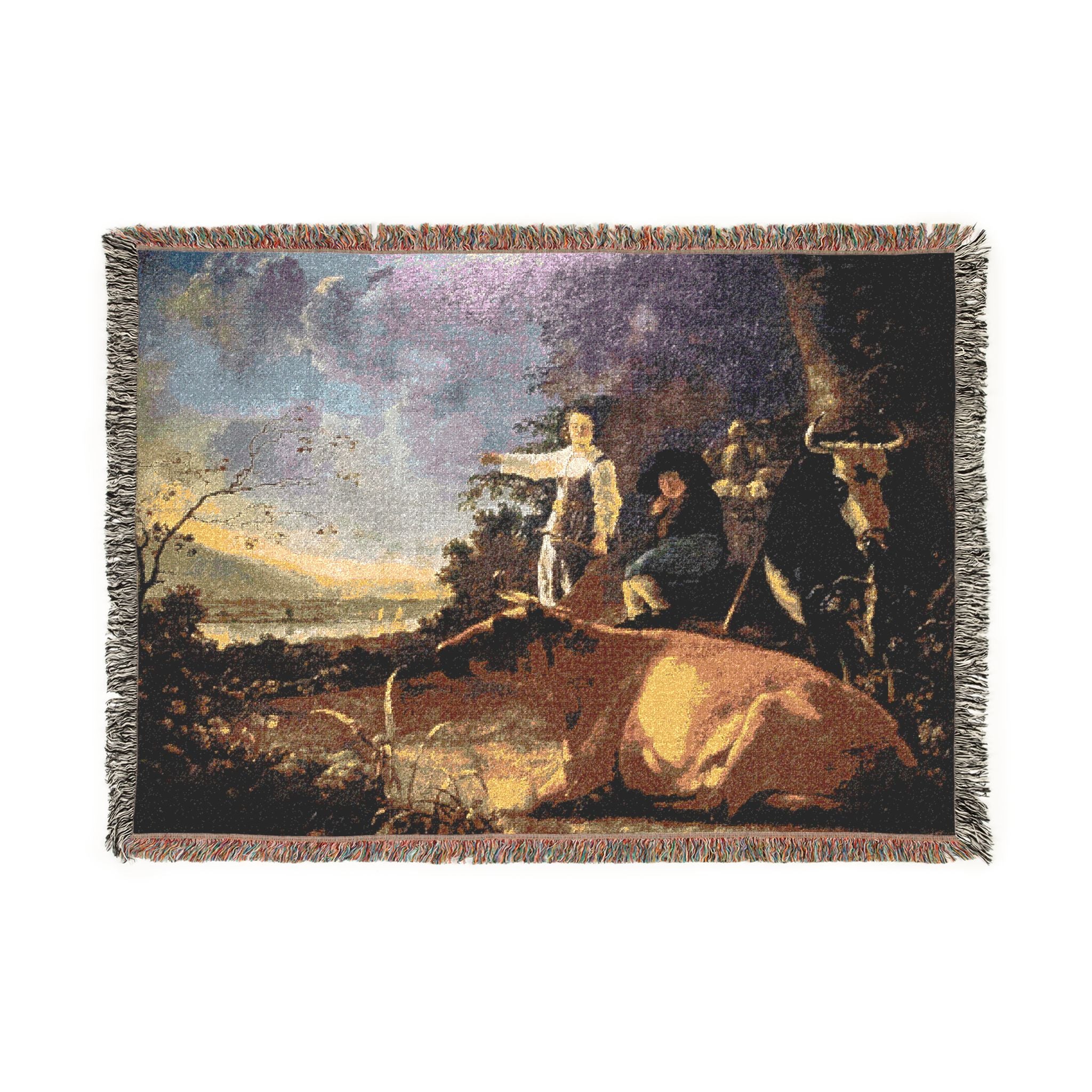 Aelbert Cuyp - Cattle with Shepherds | Woven Tapestry Blanket