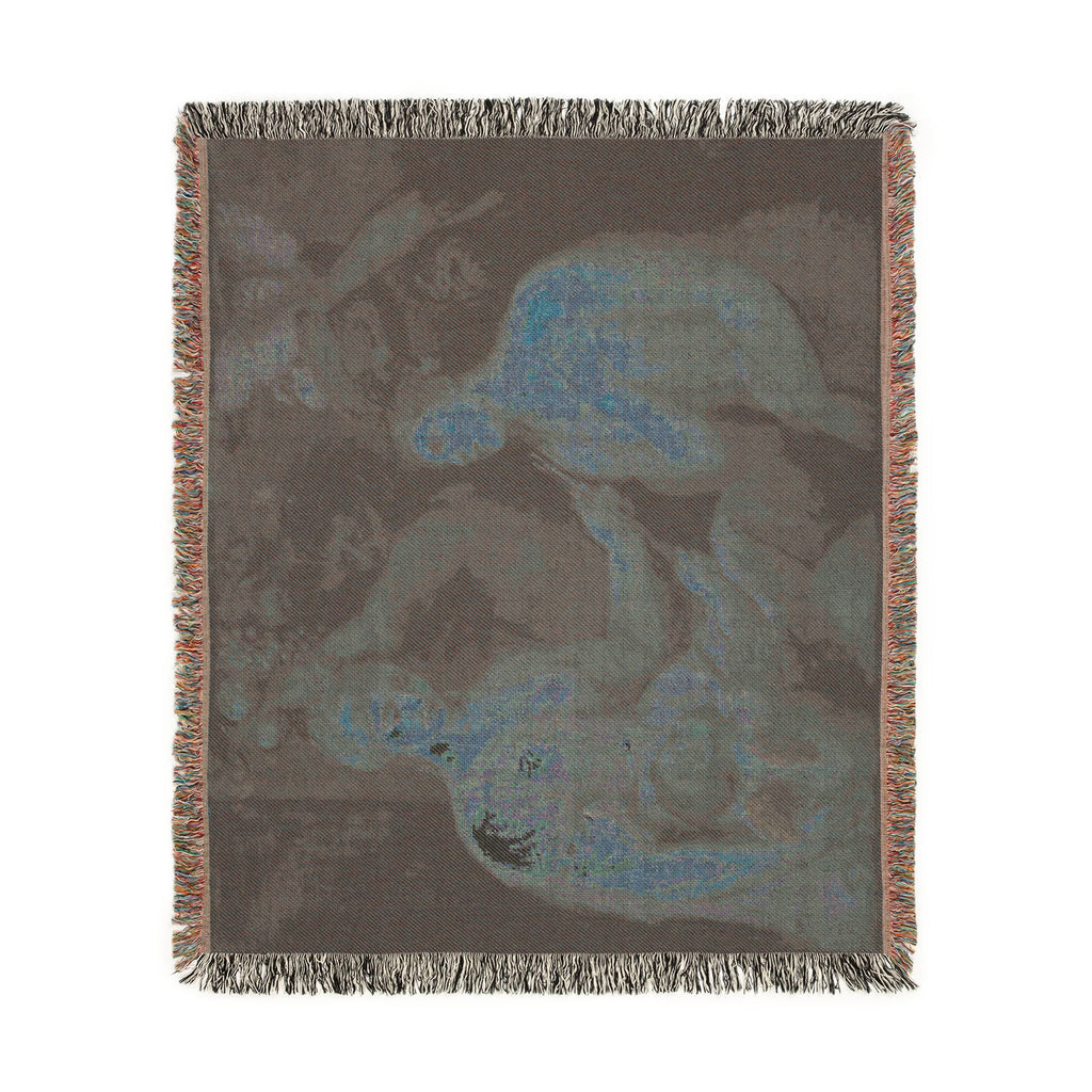Imitator of Titian - Allegory of Venus and Cupid | Woven Tapestry Blanket