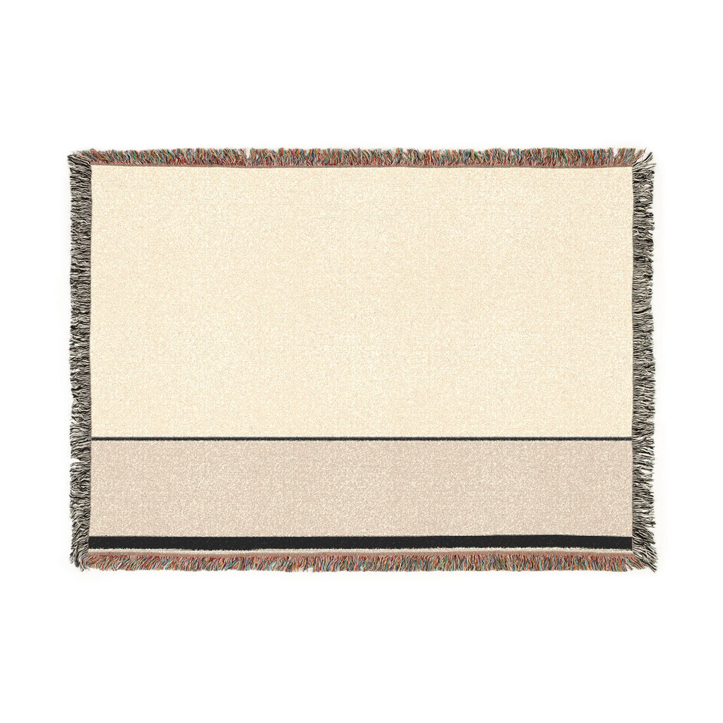 Quiet Throw — Warm White · Oat · Ink