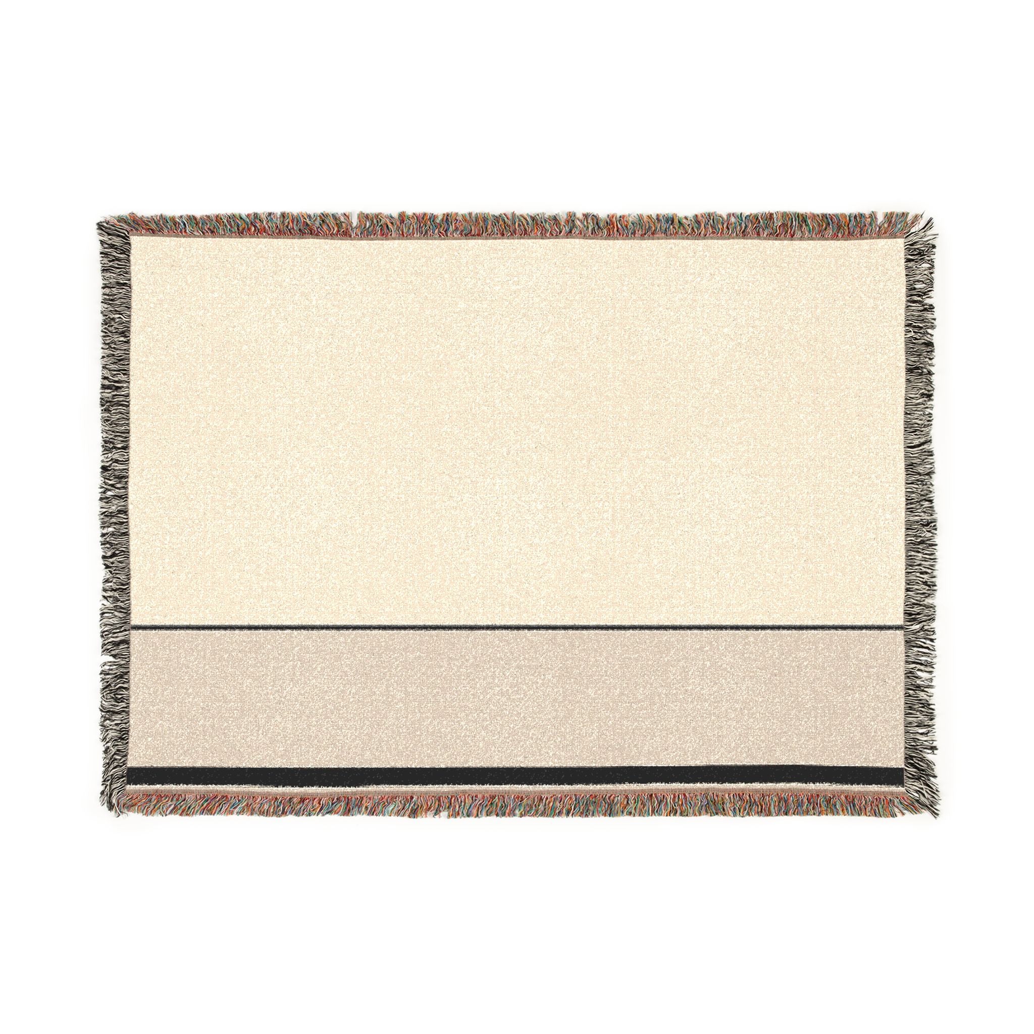 Quiet Throw — Warm White · Oat · Ink