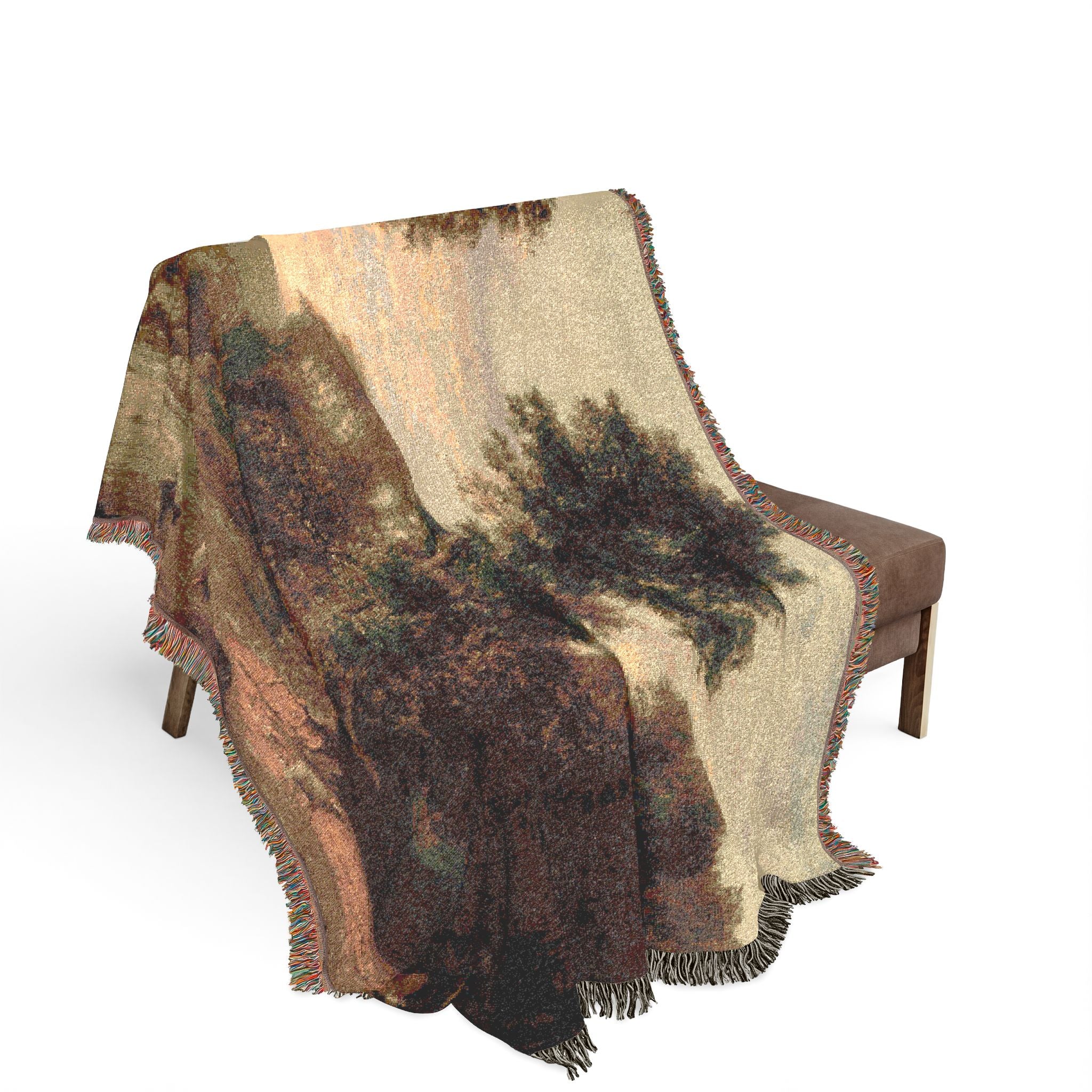 Crossing the Ford George Inness Tapestry Blanket