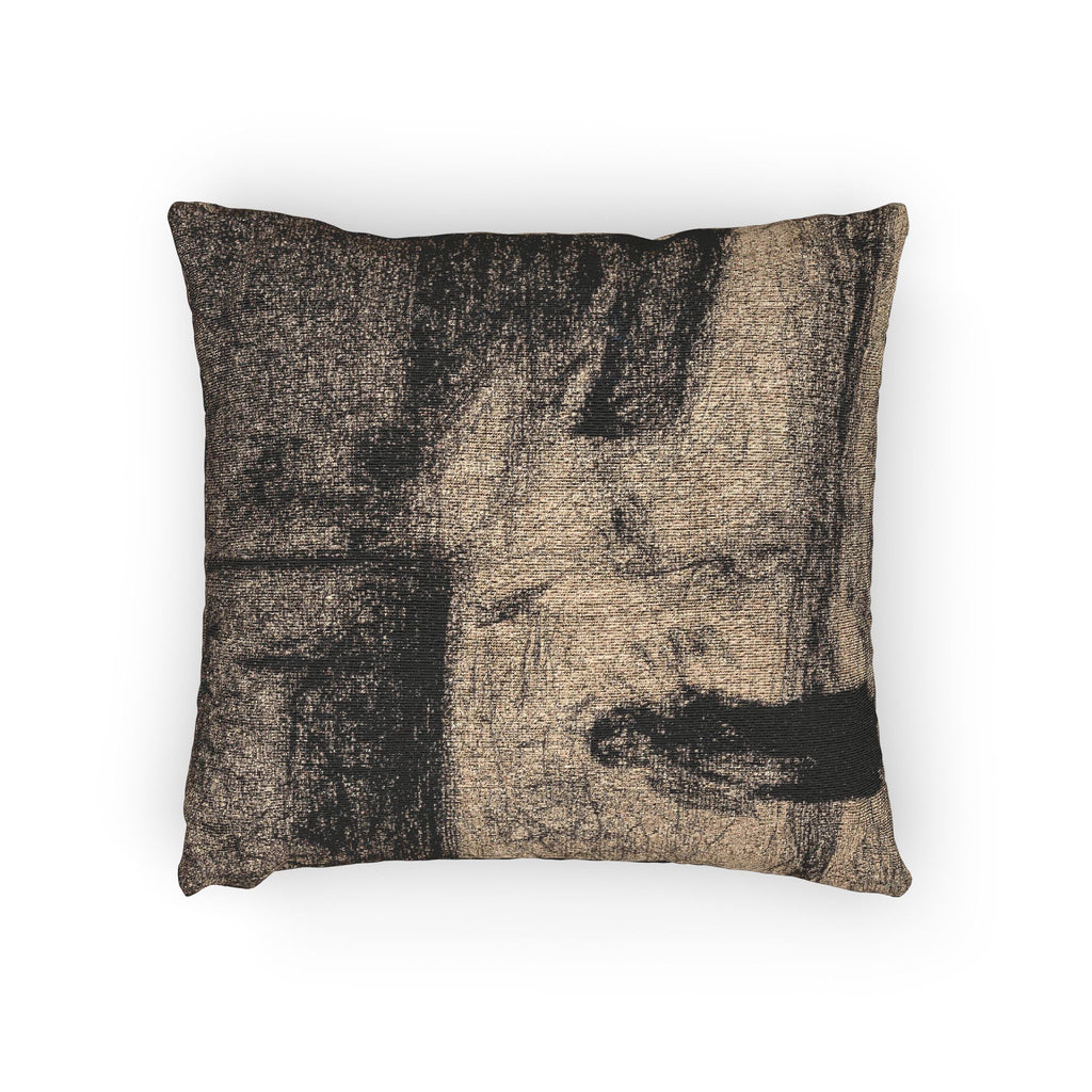 Georges Seurat - The Zone (Outside the City Walls) | Woven Pillow