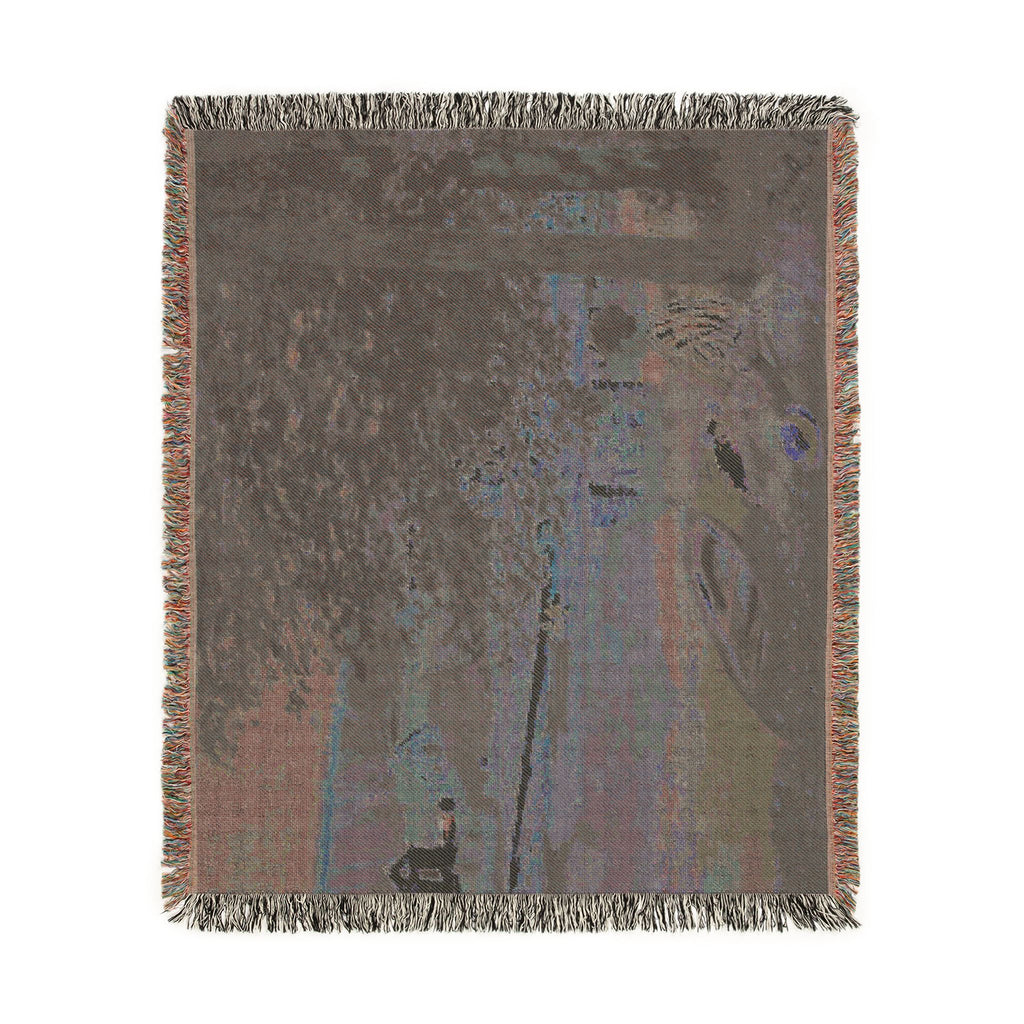 Claude Monet - On the Bank of the Seine, Bennecourt | Woven Tapestry Blanket