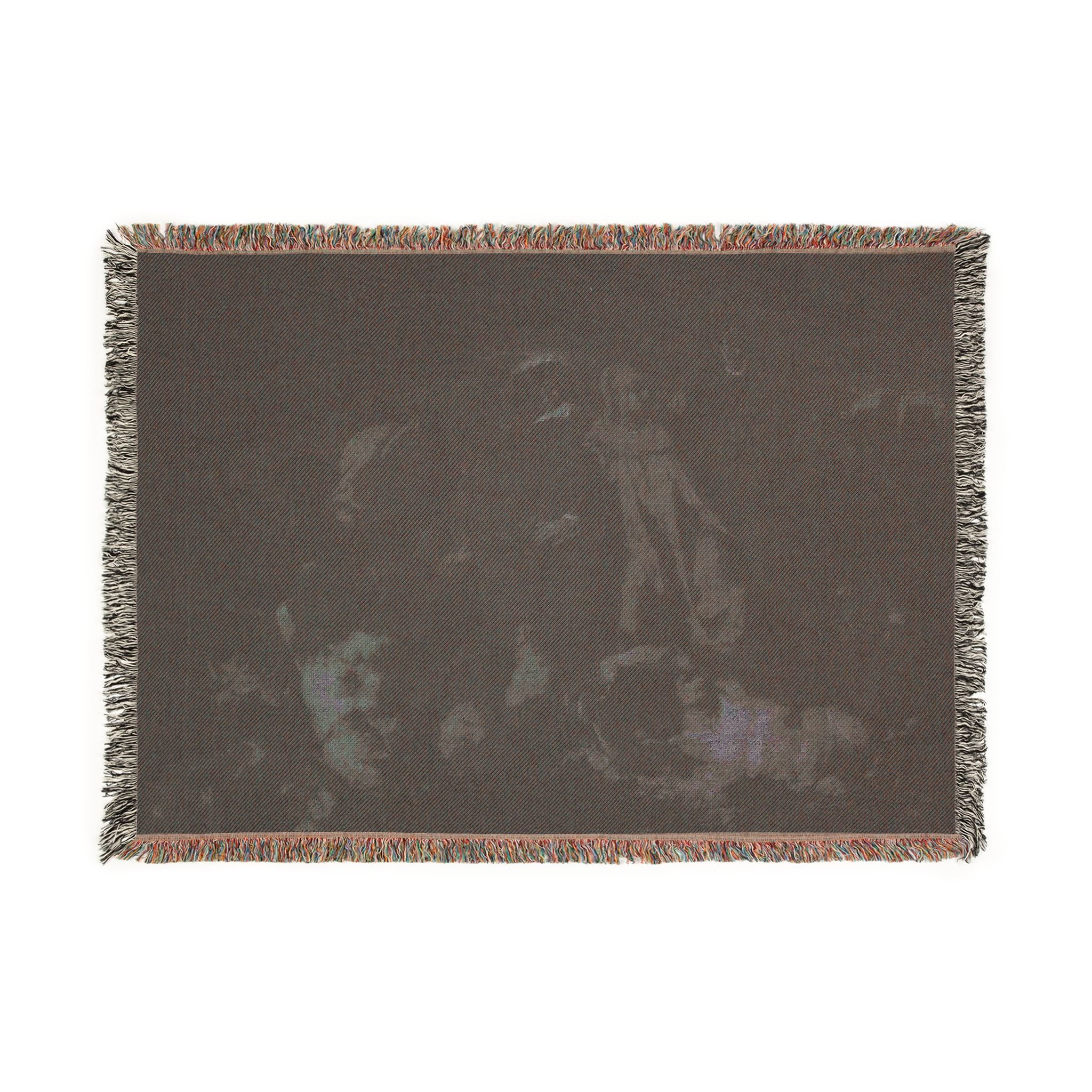 After Eugène Delacroix - Dante's Bark | Woven Tapestry Blanket