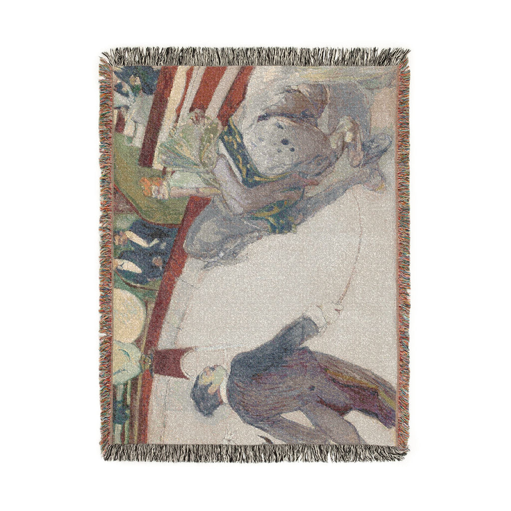 Henri de Toulouse-Lautrec - Equestrienne (At the Cirque Fernando) | Woven Tapestry Blanket