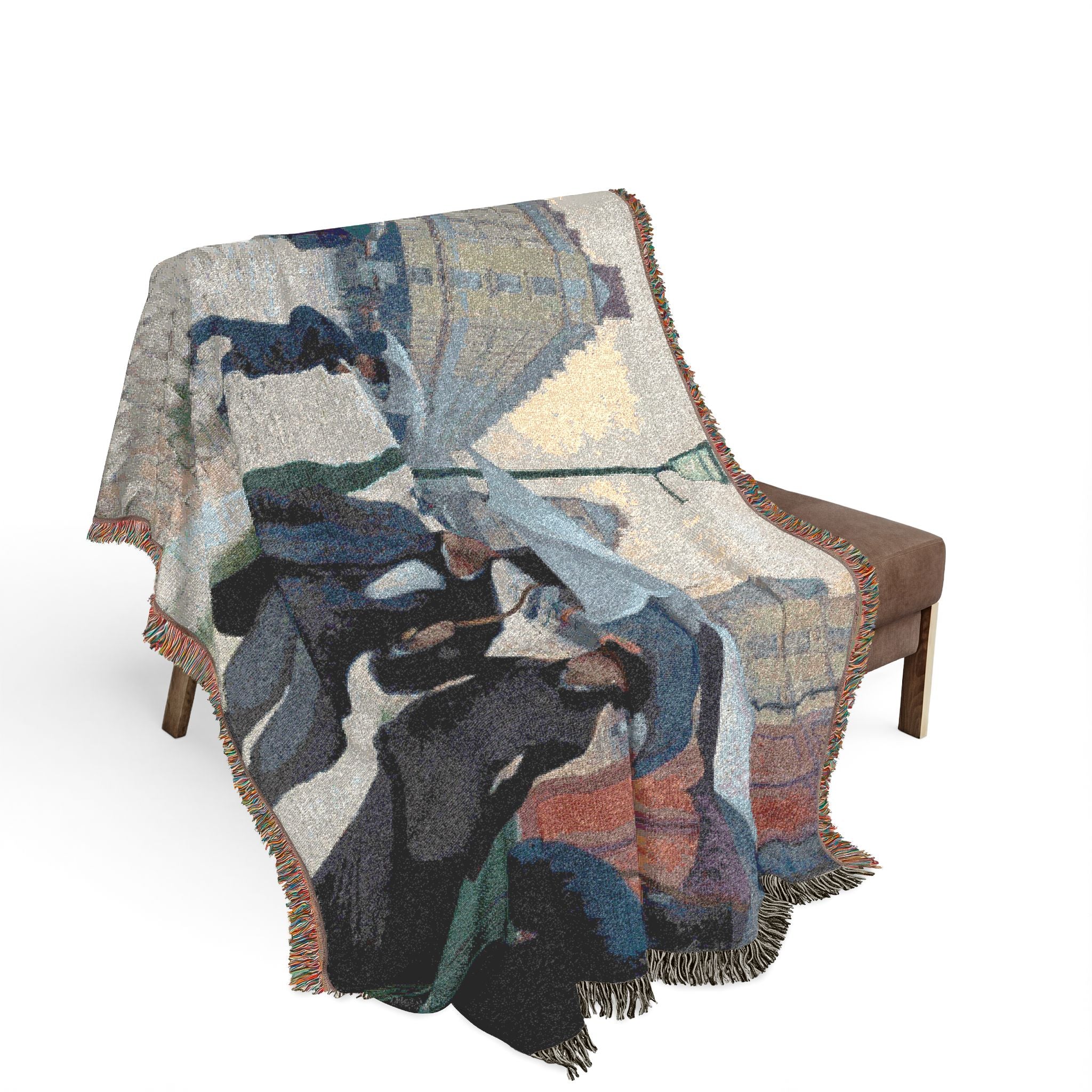 Paris Street; Rainy Day Gustave Caillebotte Tapestry Blanket