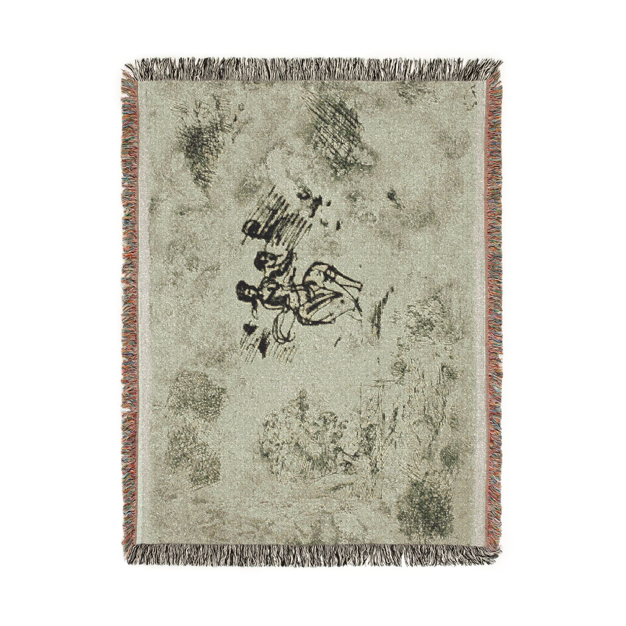 Claude Lorrain - Seated Woman and Other Sketches | Woven Tapestry Blanket