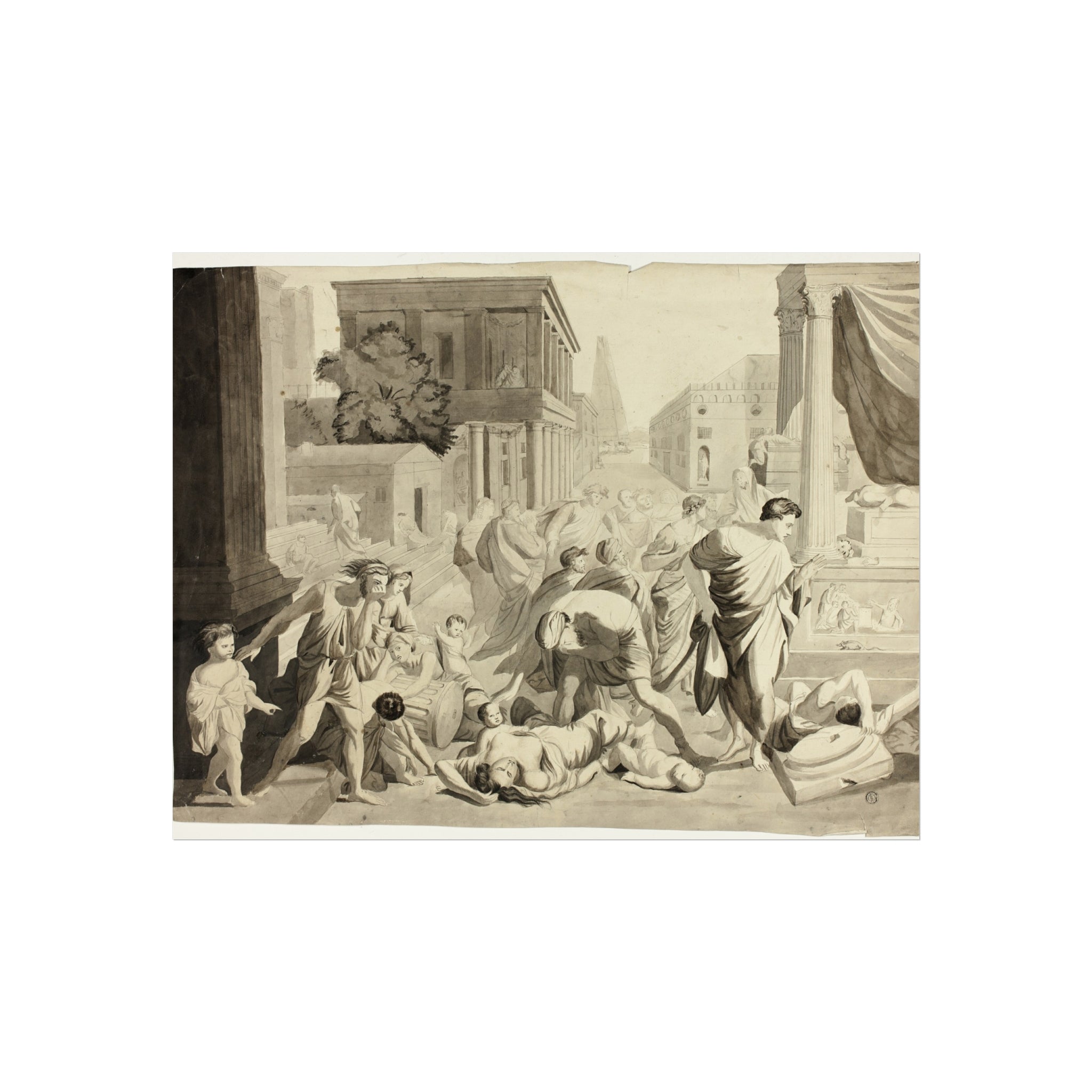 Nicolas Poussin - Plague of Ashdod | Fine Art Poster