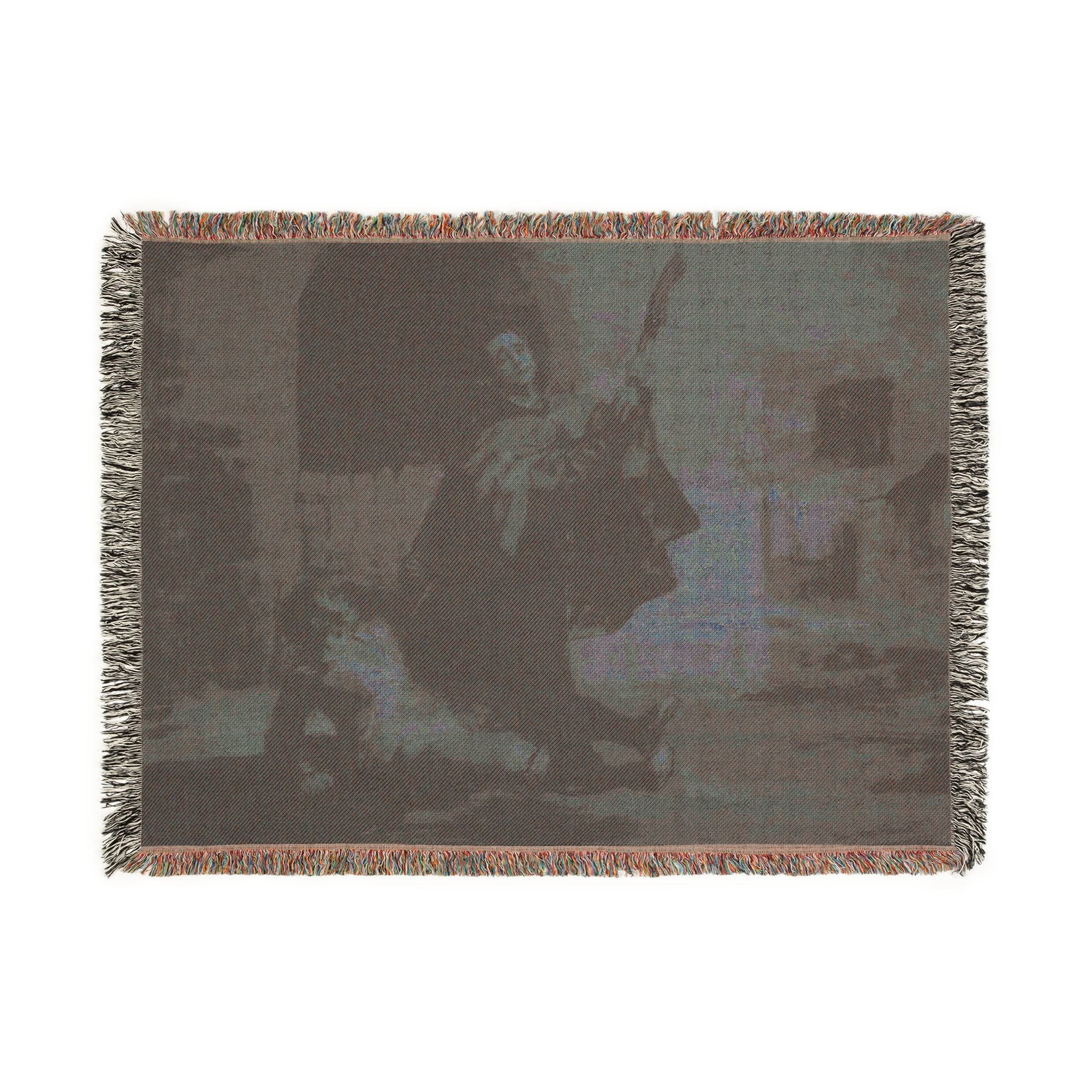 Francisco José de Goya y Lucientes - Friar Pedro Clubs El Maragato with the Butt of the Gun | Woven Tapestry Blanket