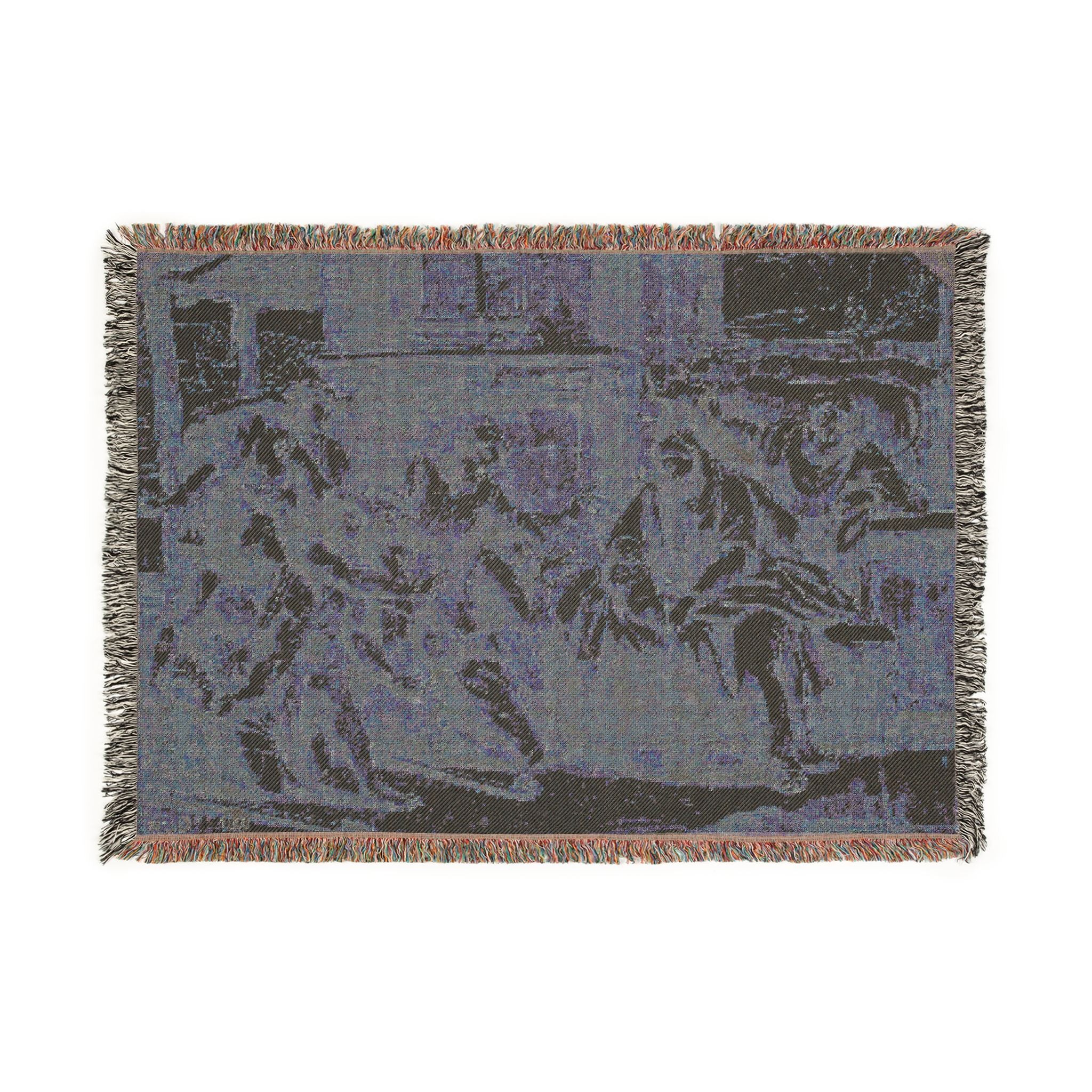Nicolas Poussin - Adoration of the Shepherds | Woven Tapestry Blanket