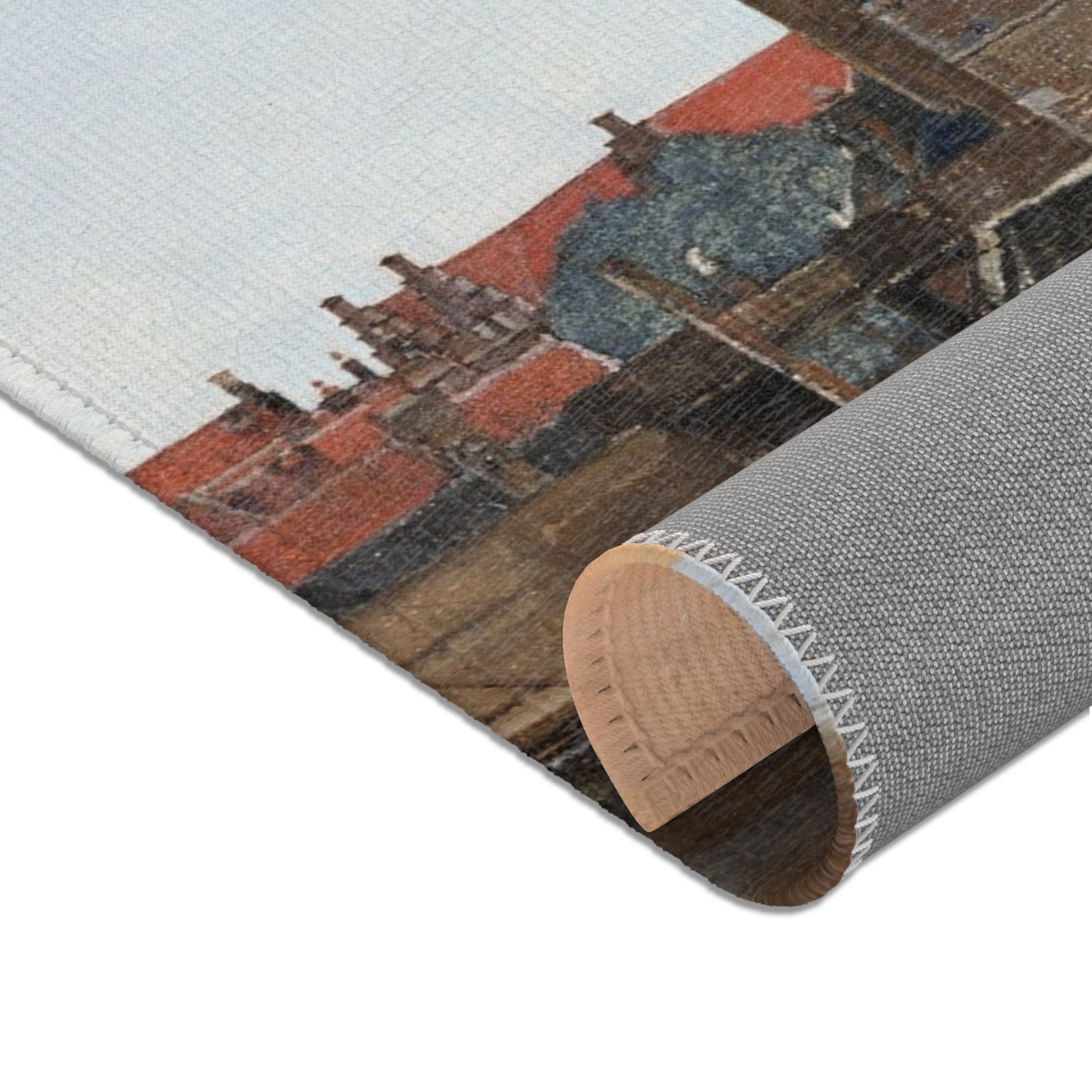 Johannes Vermeer - View of Delft - 92 - Mauritshuis | Area Rug