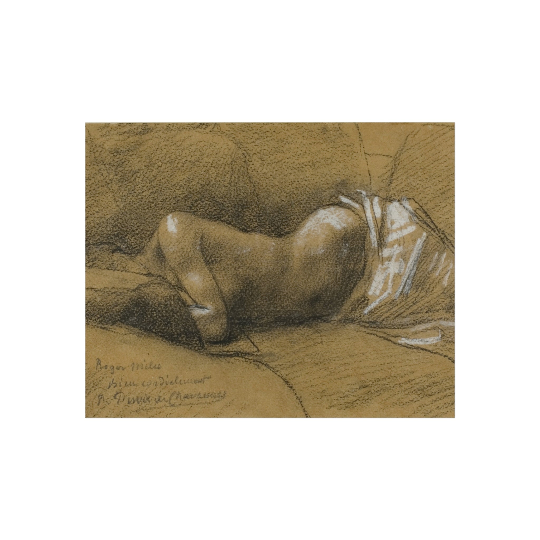Study of a Sleeping Woman Pierre Puvis de Chavannes Fine Art Poster