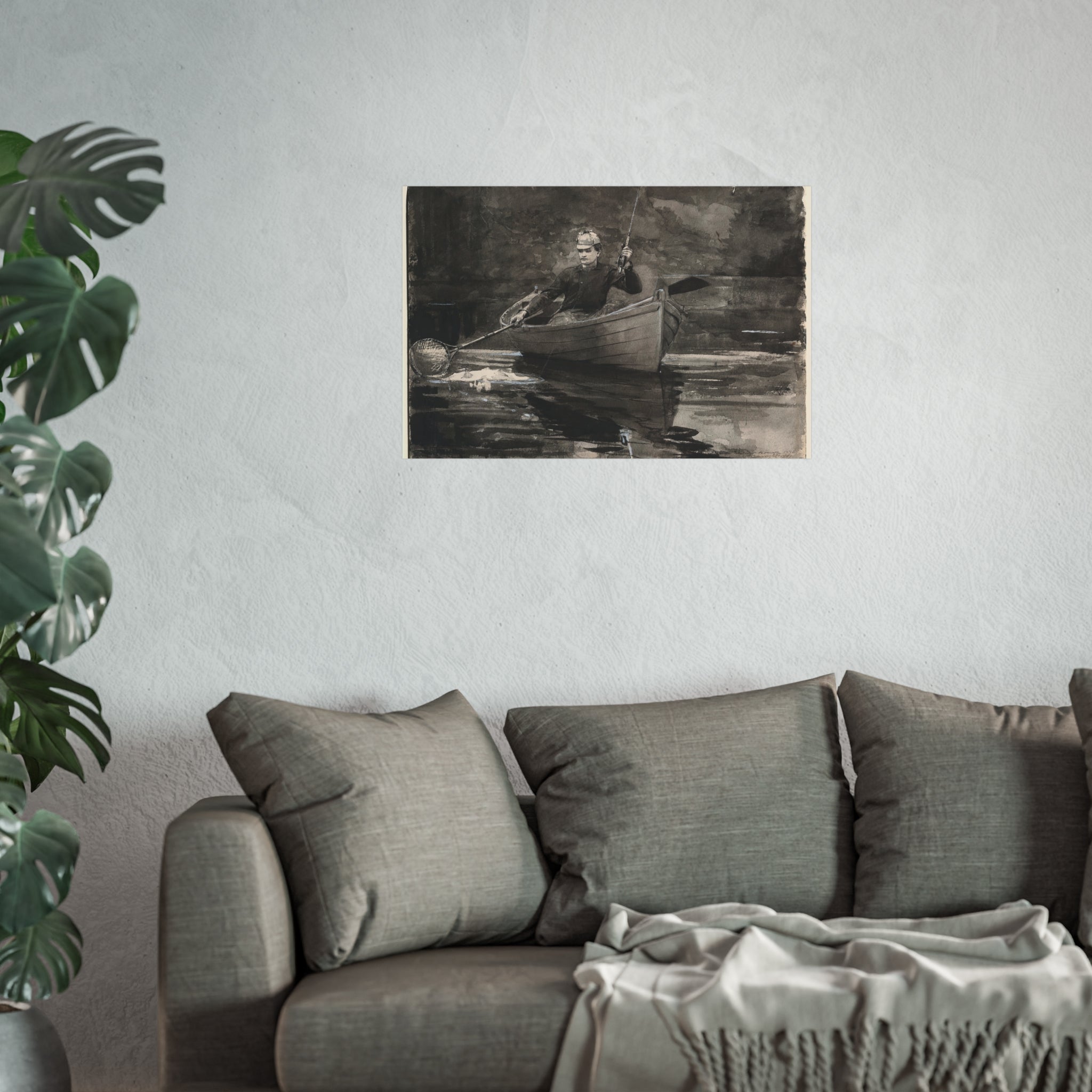 Winslow Homer - Netting the Fish | Fine Art Poster