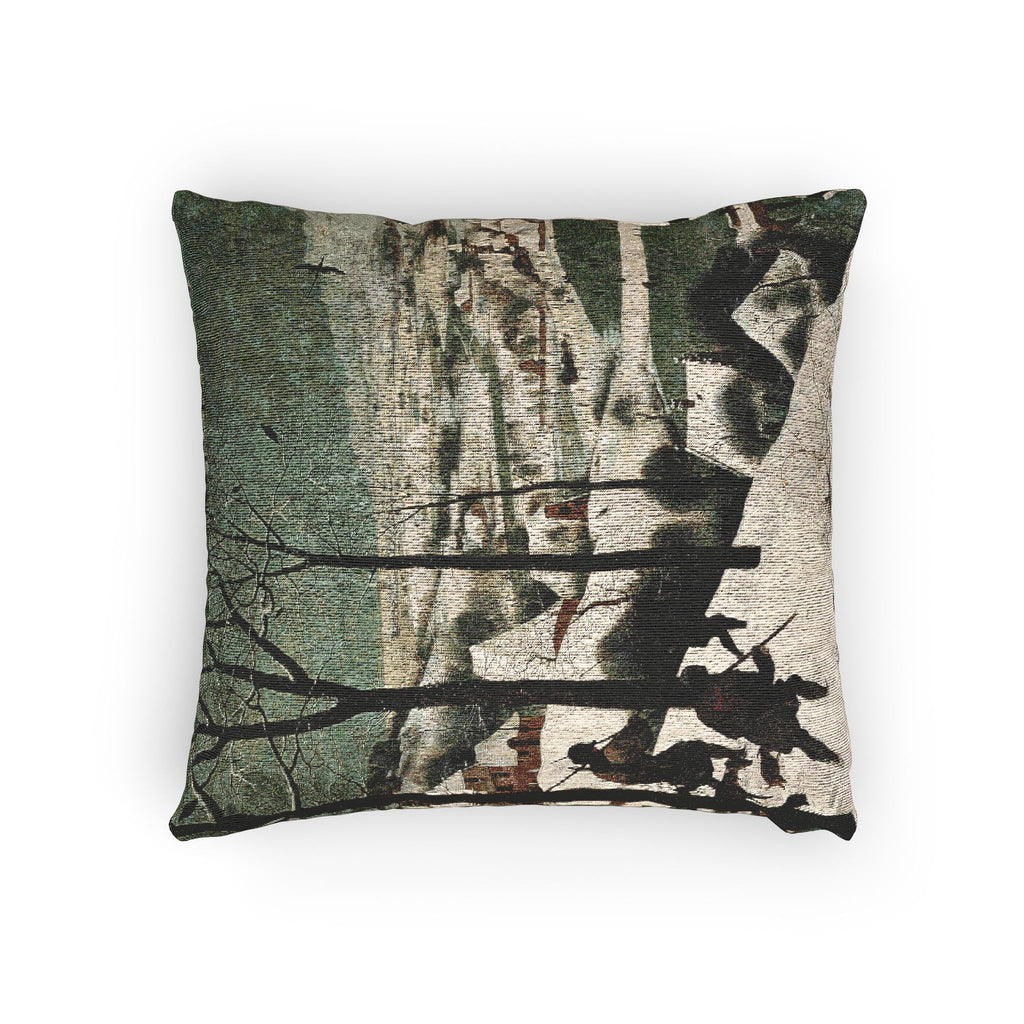 Pieter Bruegel the Elder - Hunters in the Snow (Winter) - Google Art Project | Woven Pillow