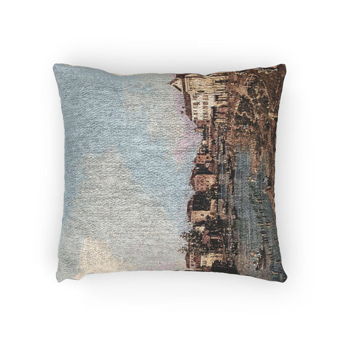 Bemberg Fondation Toulouse - Vue de Dolo - Canaletto ca 1740 - Inv 1011 | Woven Pillow