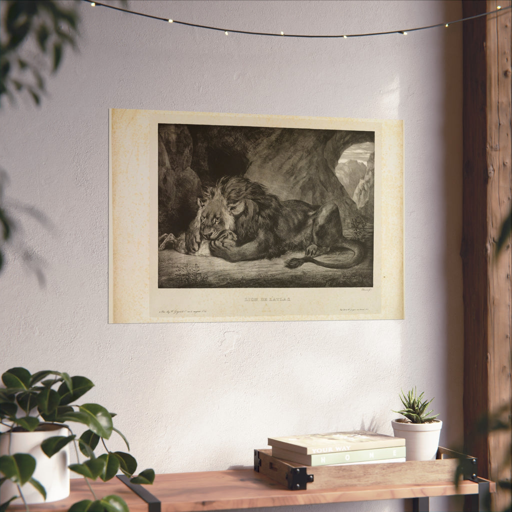 Eugène Delacroix - Lion of the Atlas Mountains | Fine Art Poster