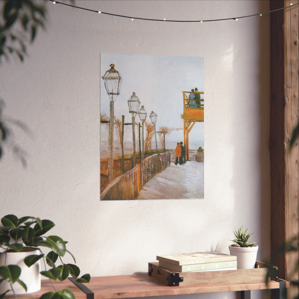 Vincent van Gogh - Terrace of the Moulin de Blute-Fin | Fine Art Poster
