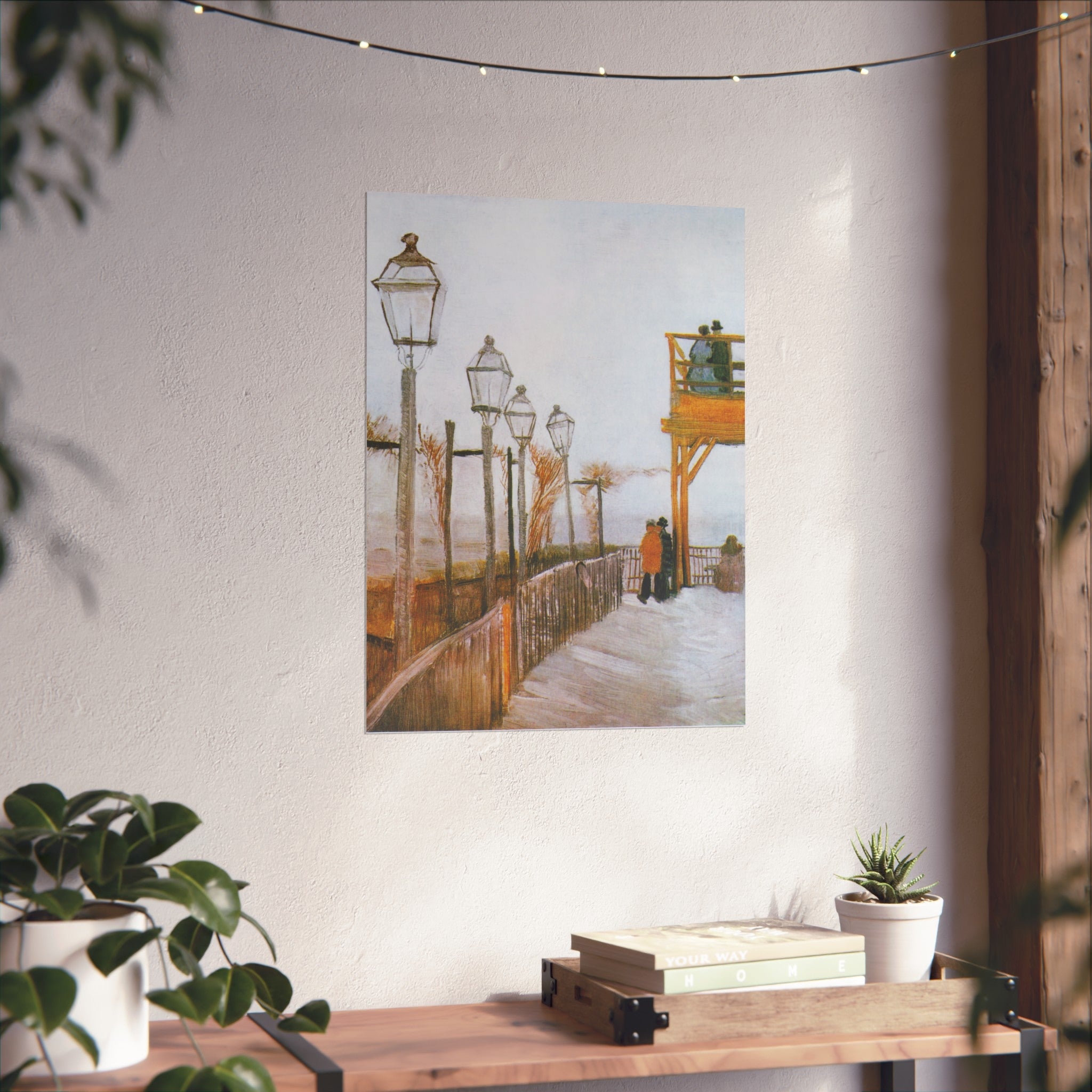 Vincent van Gogh - Terrace of the Moulin de Blute-Fin | Fine Art Poster