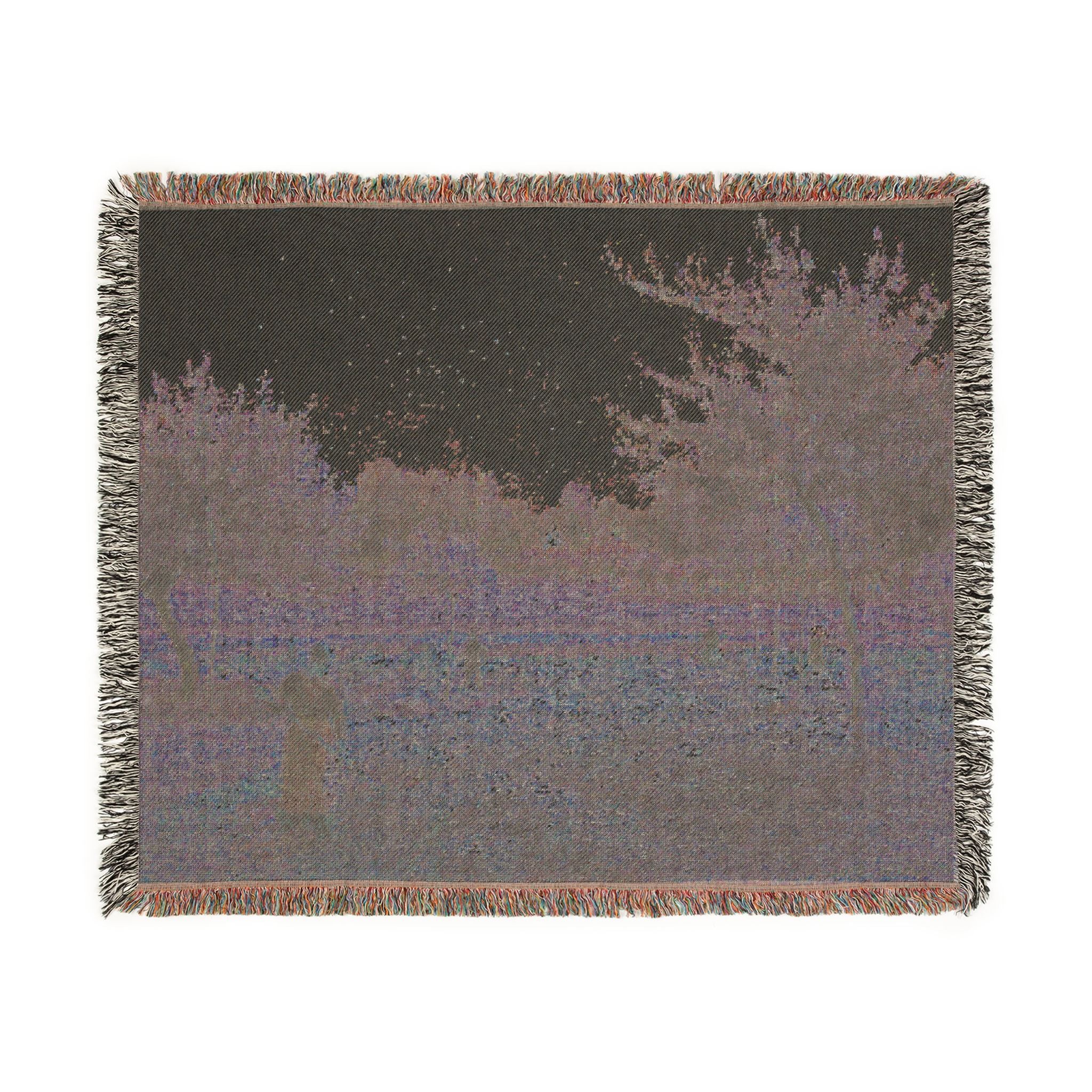 Camille Pissarro - Haymaking at Éragny | Woven Tapestry Blanket