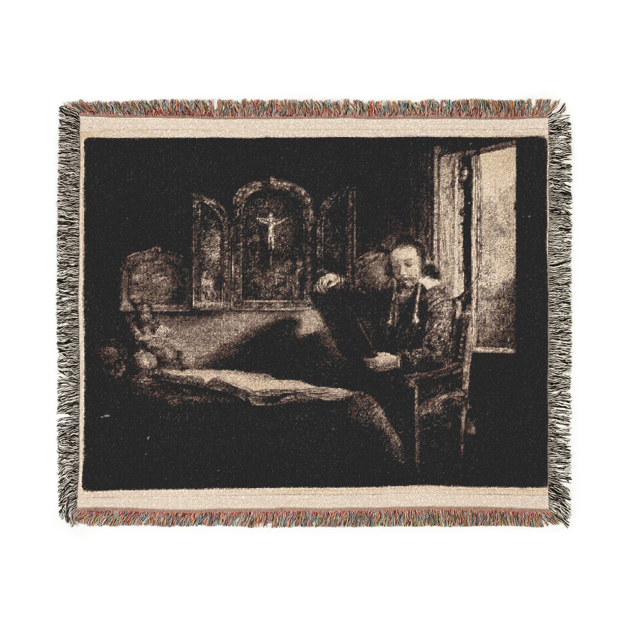Rembrandt van Rijn - Abraham Francen, Apothecary | Woven Tapestry Blanket