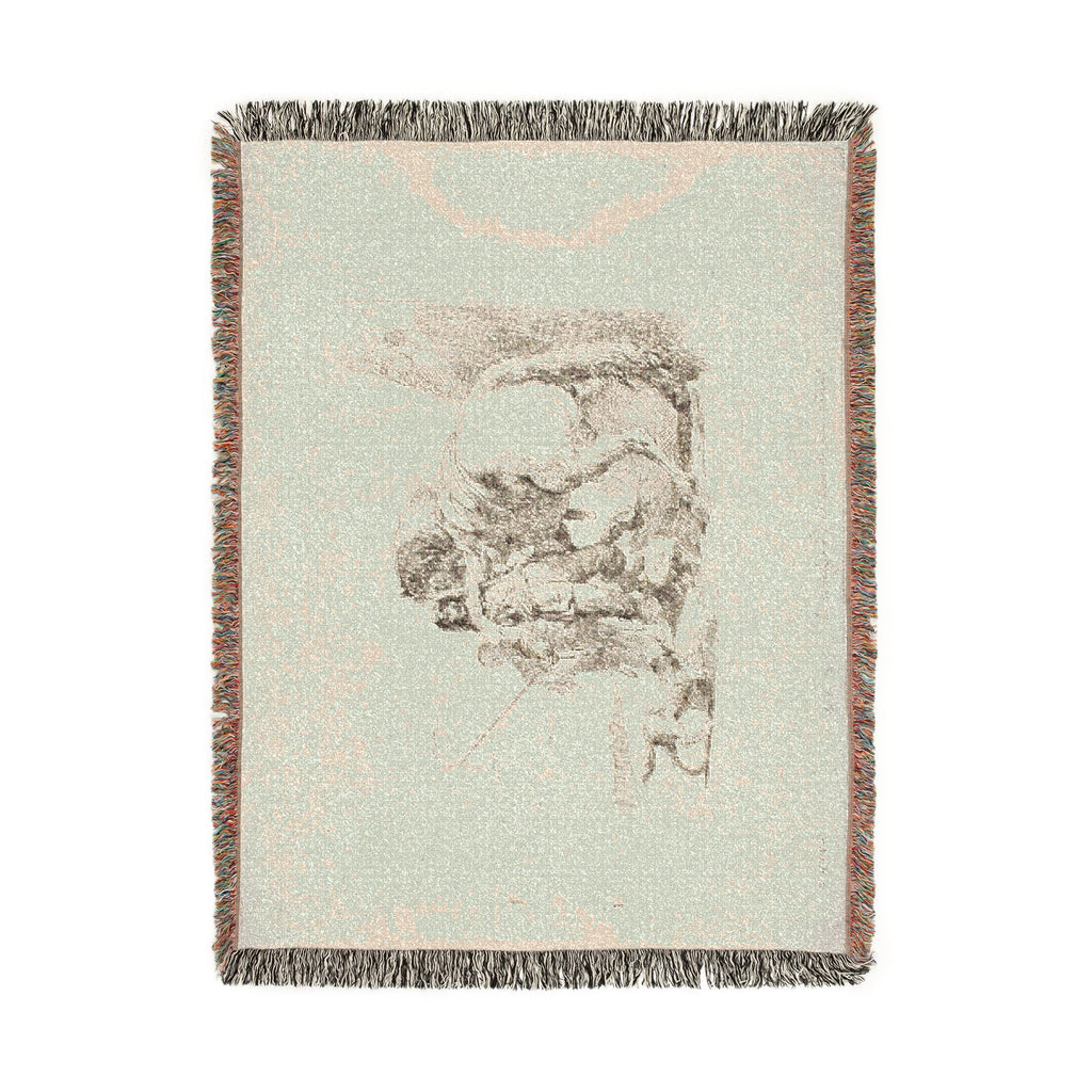 Giovanni Battista Tiepolo - The Rider Standing by His Horse, from Capricci | Woven Tapestry Blanket