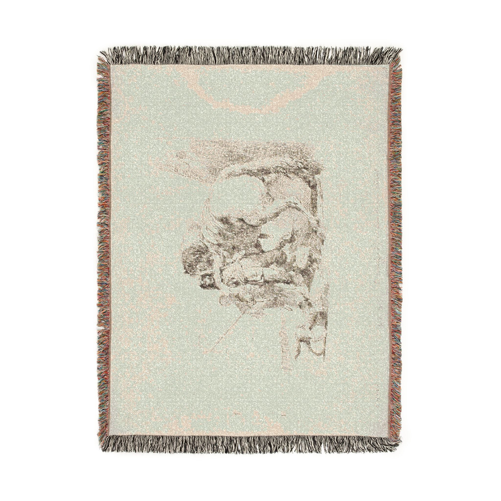 Giovanni Battista Tiepolo - The Rider Standing by His Horse, from Capricci | Woven Tapestry Blanket