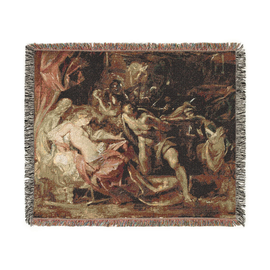 Peter Paul Rubens - The Capture of Samson | Woven Tapestry Blanket