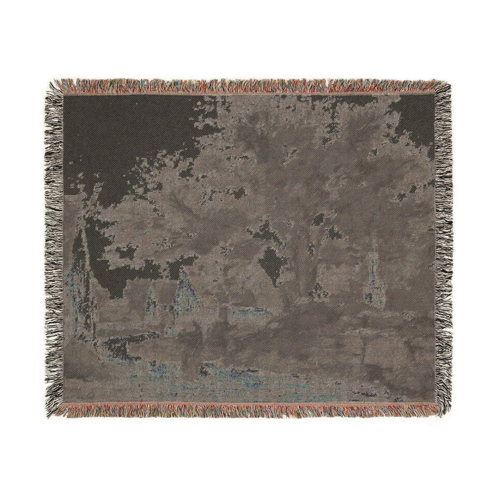 Charles François Daubigny - Village in Brittany | Woven Tapestry Blanket