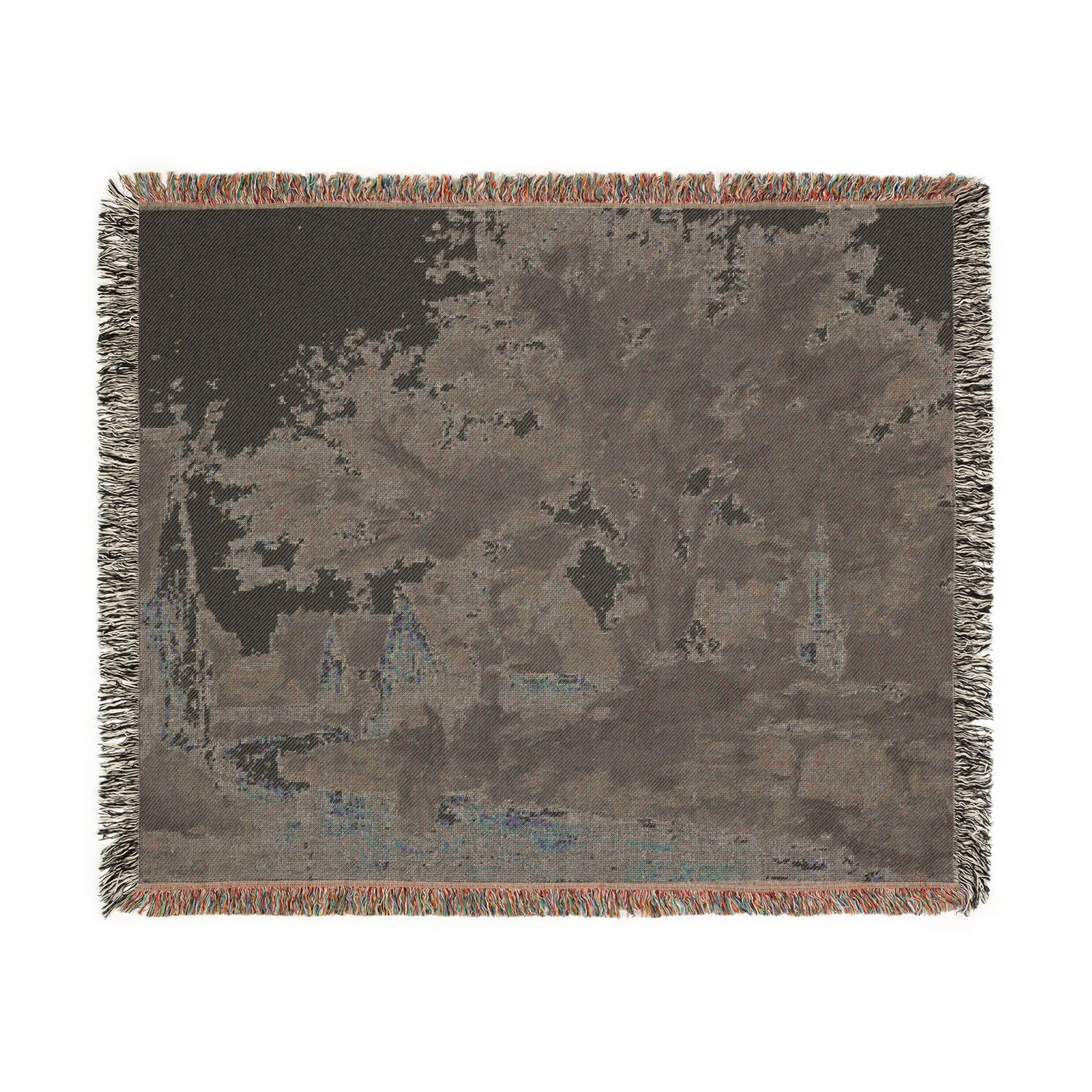 Charles François Daubigny - Village in Brittany | Woven Tapestry Blanket