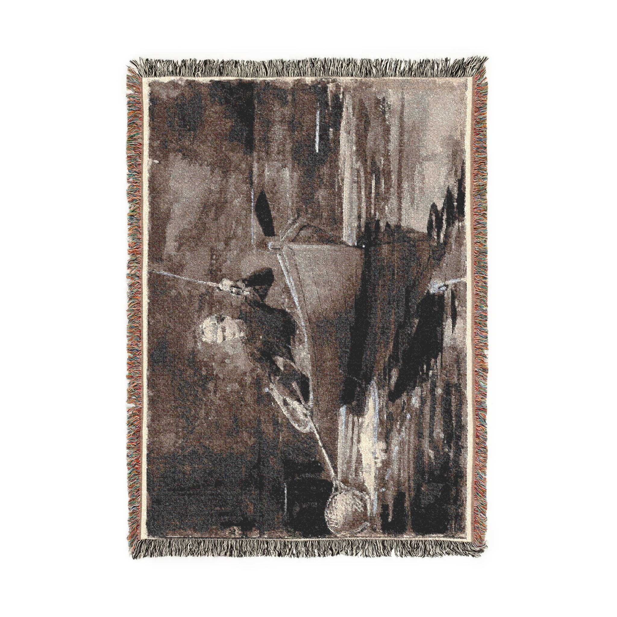 Winslow Homer - Netting the Fish | Woven Tapestry Blanket