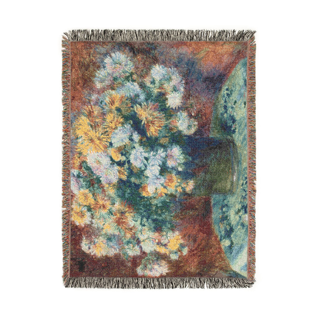 Pierre-Auguste Renoir - Chrysanthemums | Woven Tapestry Blanket