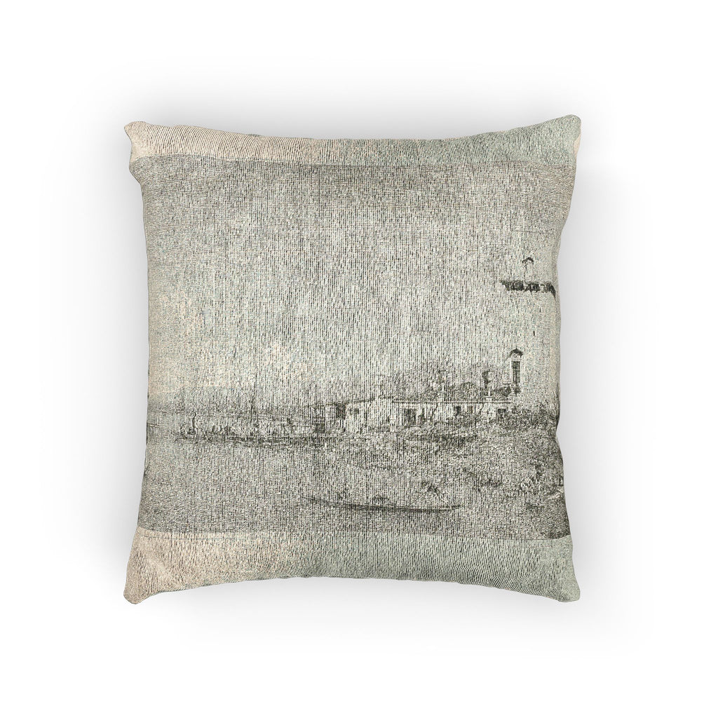 Canaletto - The Tower of Malghera, from Vedute | Woven Pillow